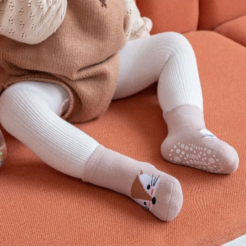 FedMois Calzini Antiscivolo Invernali Termici in Cotone per Bambini, Animali, 0-1 Anno, 6 Paia - immagine 2