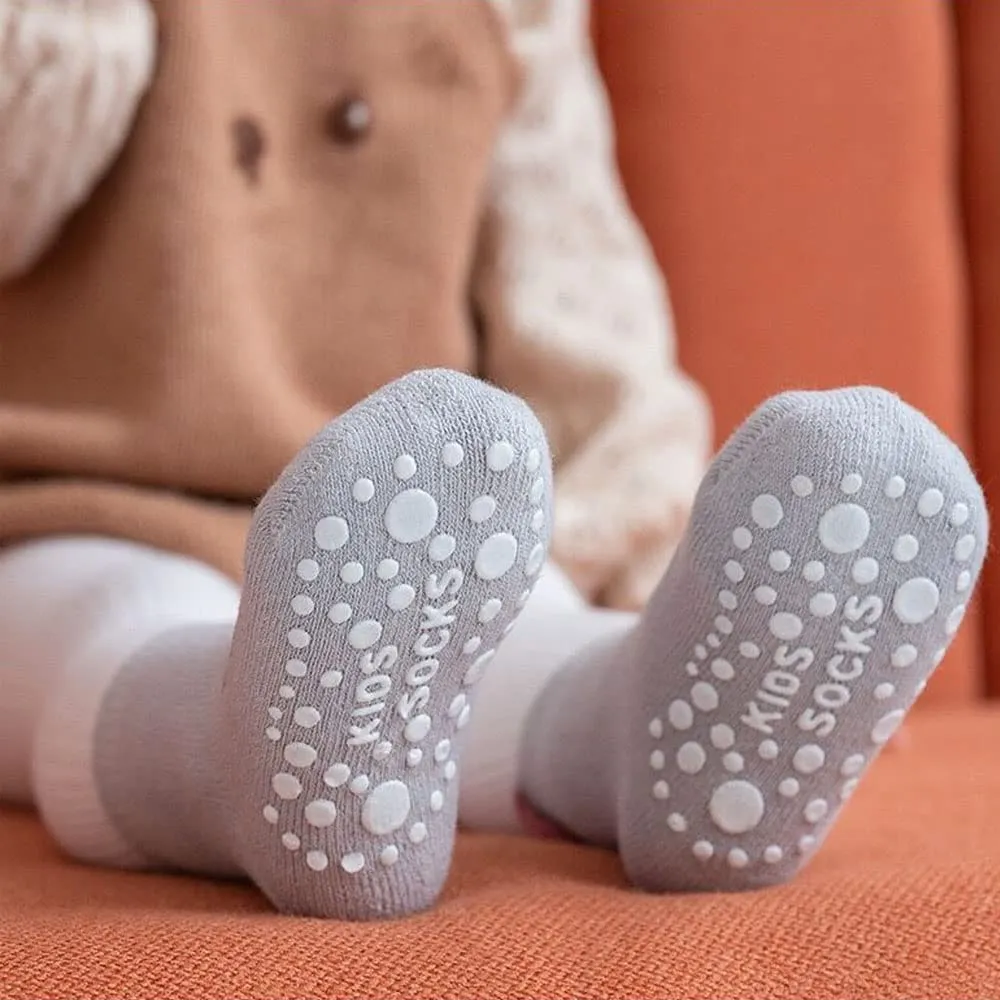 FedMois Calzini Antiscivolo Invernali Termici in Cotone per Bambini, Animali, 0-1 Anno, 6 Paia - immagine 3