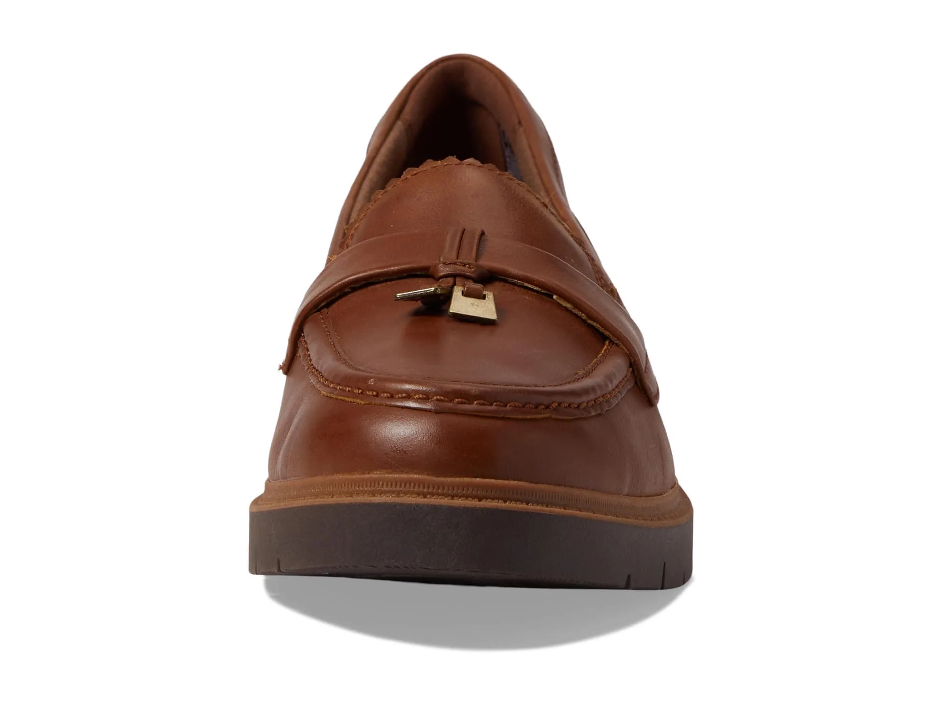 Clarks Westlynn Bella Mocassini da Donna, Pelle Marroncino Chiaro, 11 Wide - immagine 7