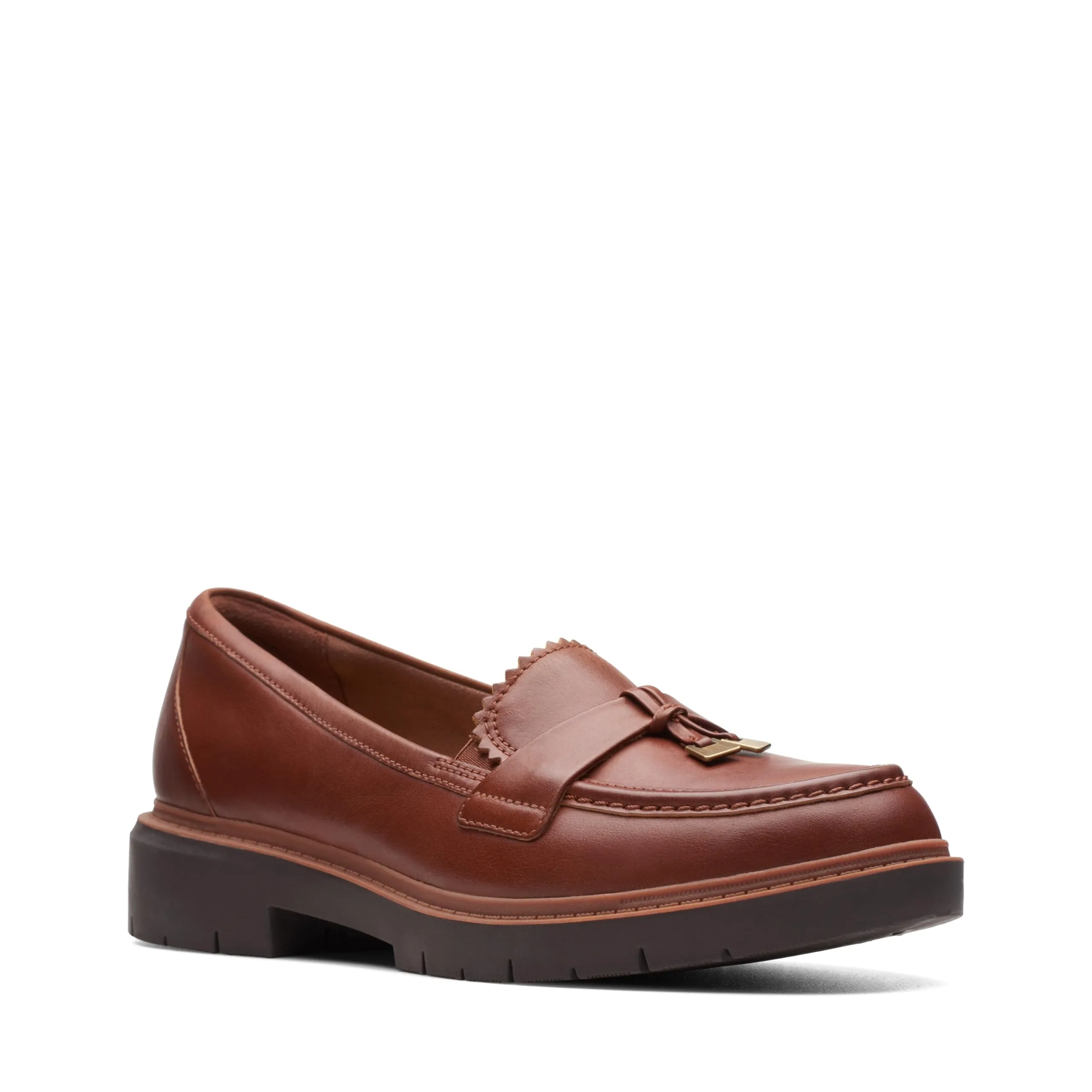 Clarks Westlynn Bella Mocassini da Donna, Pelle Marroncino Chiaro, 6.5 Wide - immagine 2