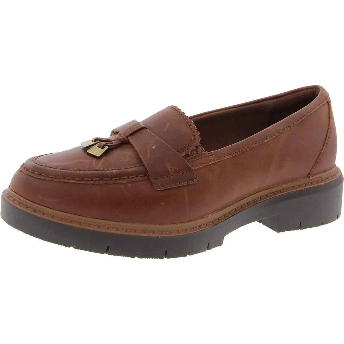 Clarks Westlynn Bella Mocassini da Donna, Pelle Marroncino Chiaro, 12 - immagine 1