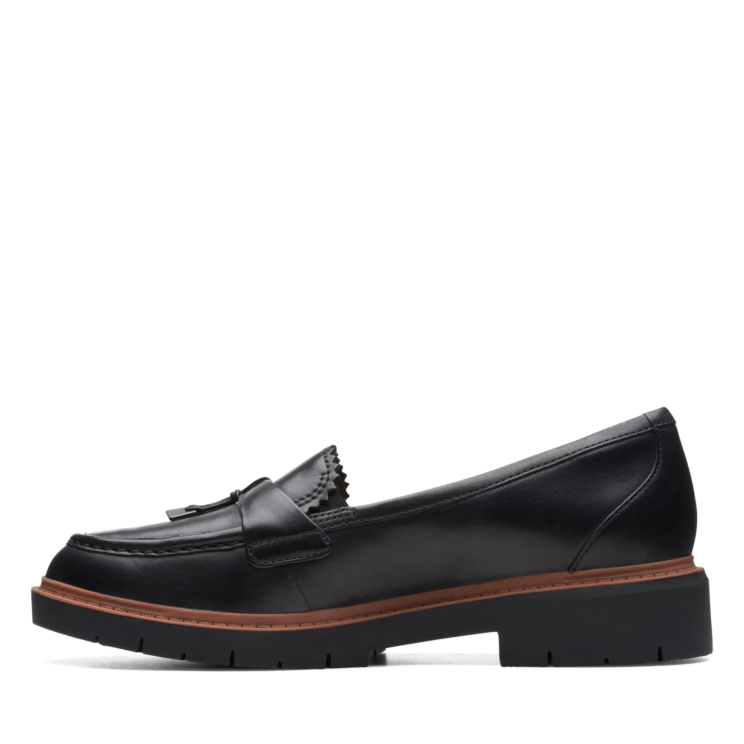 Clarks Westlynn Bella Mocassini da Donna, Pelle Nera, 43 EU - immagine 7