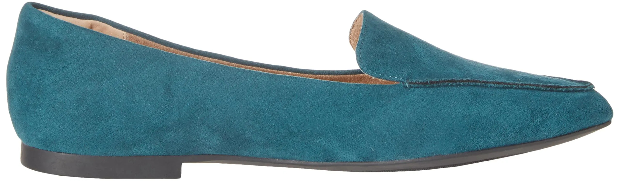 Amazon Essentials Mocassini Bassi da Donna, Turchese Scuro Micro Scamosciato, 37.5 EU Larga - immagine 5