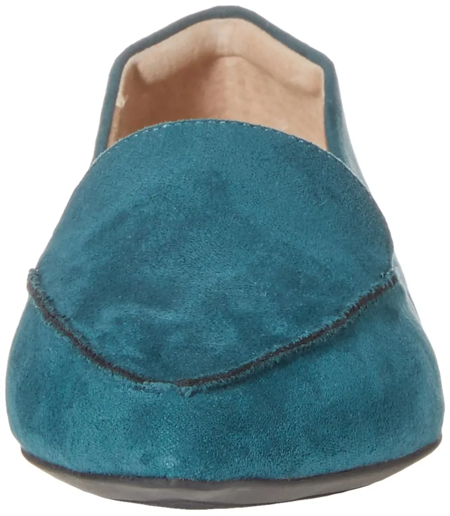 Amazon Essentials Mocassini Bassi da Donna, Turchese Scuro Micro Scamosciato, 42.5 EU - immagine 2