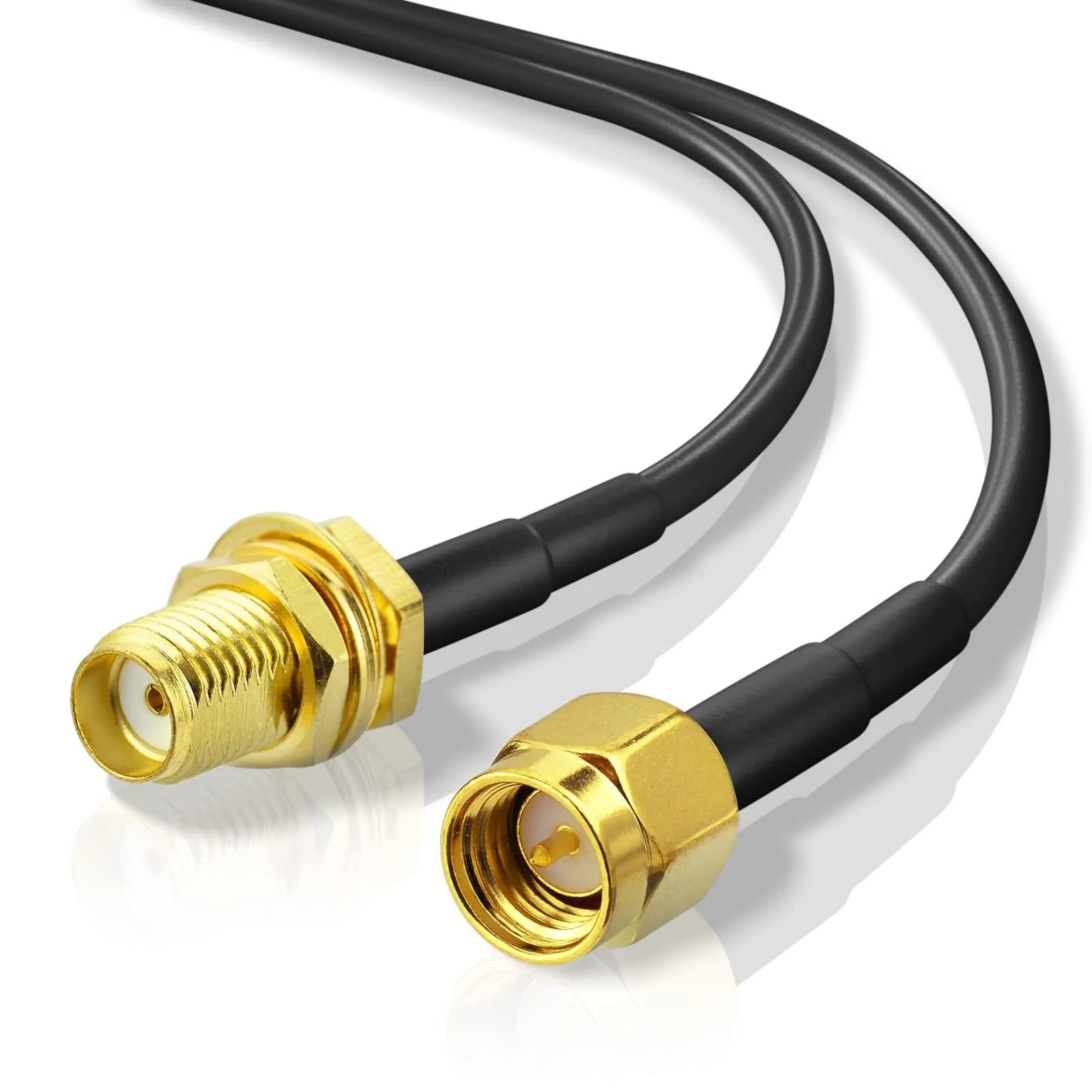 Superbat Cavo Prolunga SMA RG174 3m Maschio a Femmina per Antenna 4G LTE, WIFI, GPS, GSM, Modem 5G, Radioamatore, SDR - immagine 1