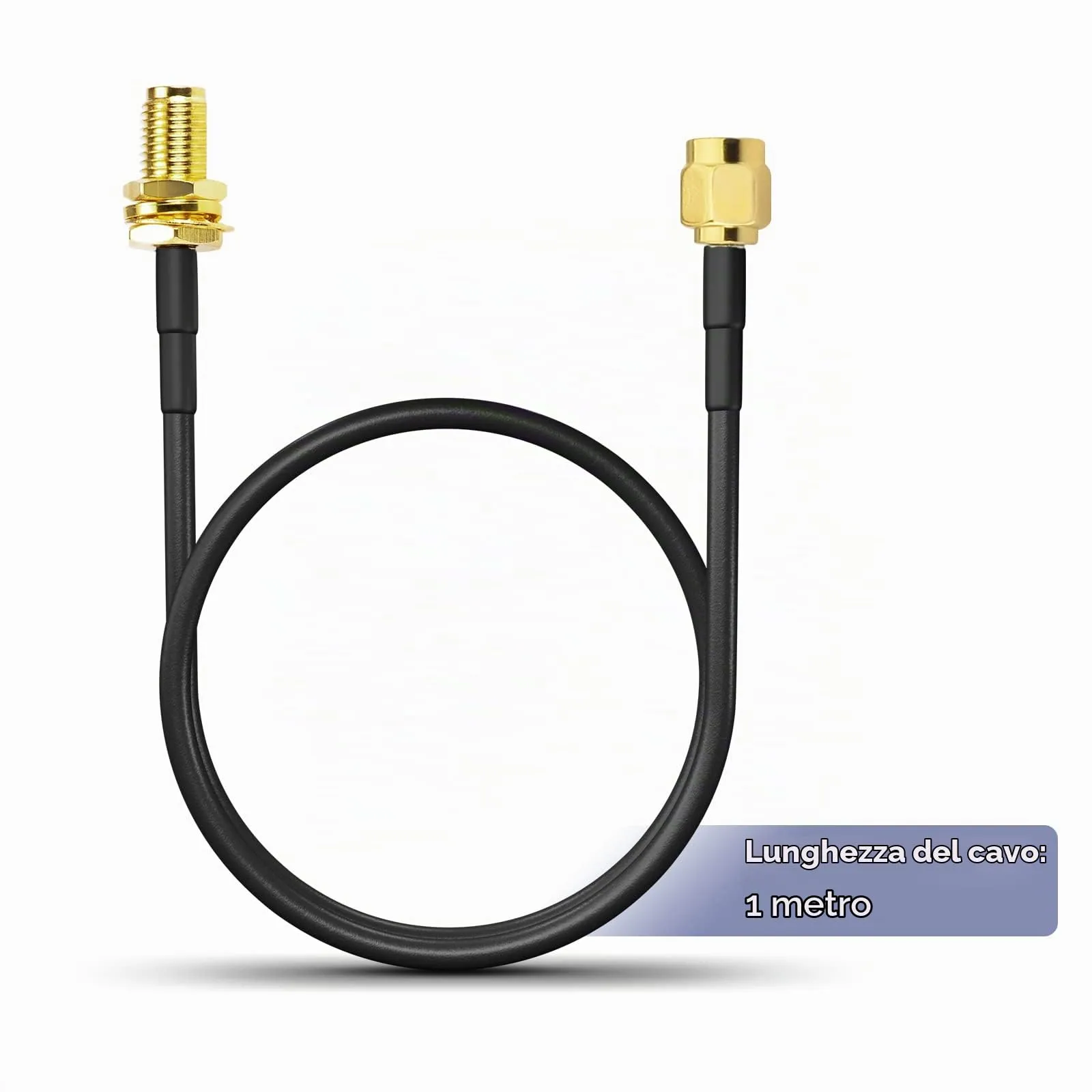 Superbat Cavo Prolunga SMA RG174 1m Maschio a Femmina per Antenna 4G LTE, WIFI, GPS, GSM, Modem 5G e SDR - immagine 5