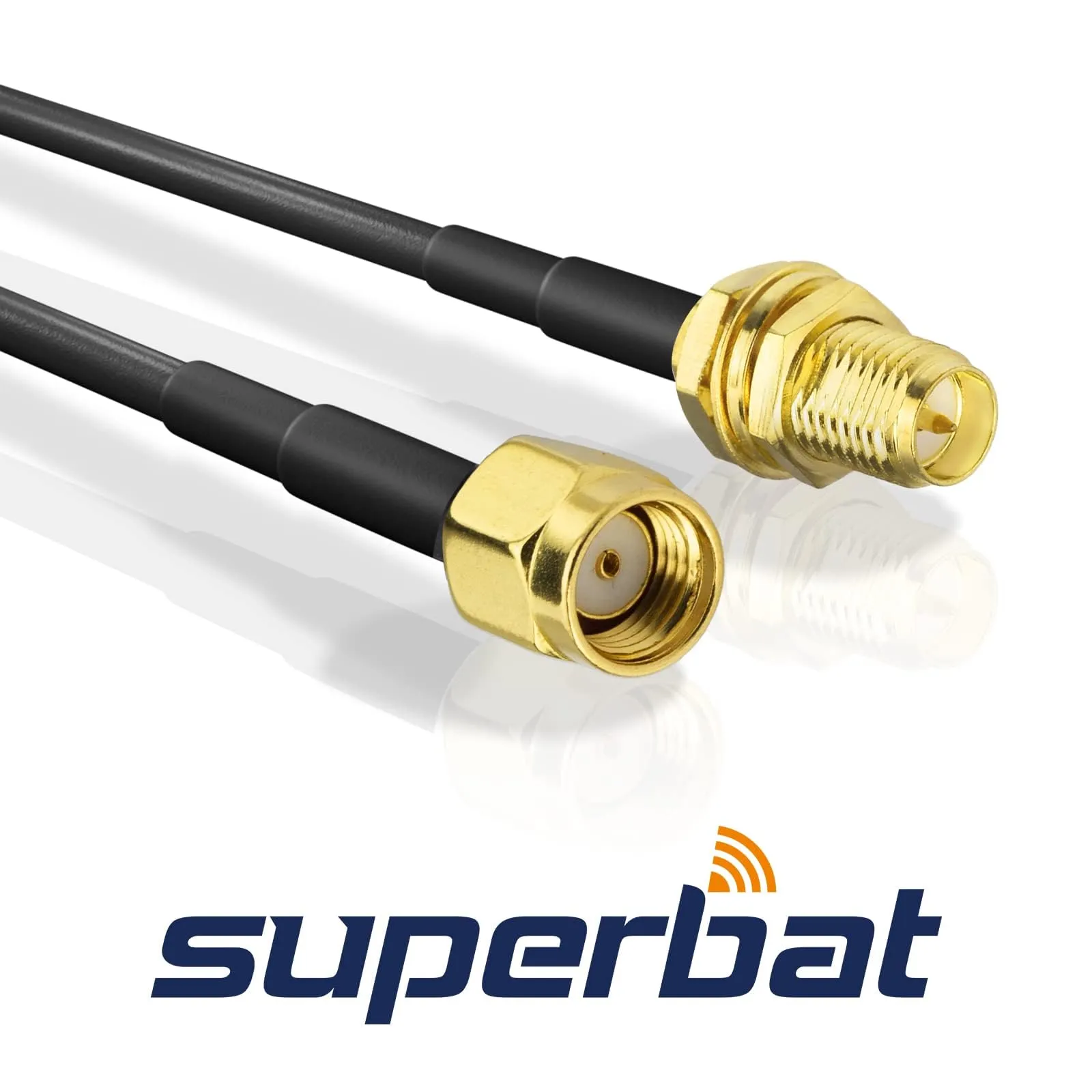 Superbat Cavo Prolunga RPSMA RG174 5m Maschio a Femmina per Antenna 4G LTE, WIFI, GPS, GSM, Modem 5G, Radioamatore, SDR - immagine 2