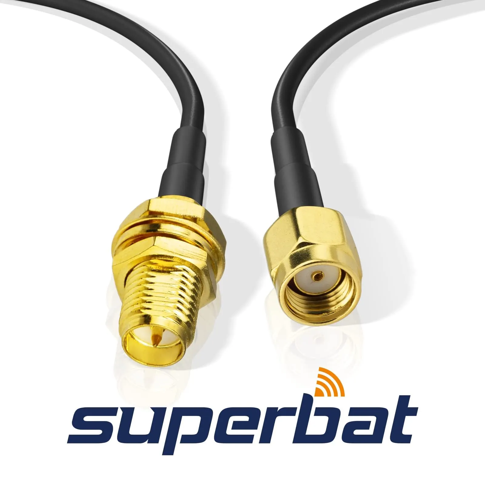 Superbat Cavo Prolunga RPSMA RG174 5m Maschio a Femmina per Antenna 4G LTE, WIFI, GPS, GSM, Modem 5G, Radioamatore, SDR - immagine 3