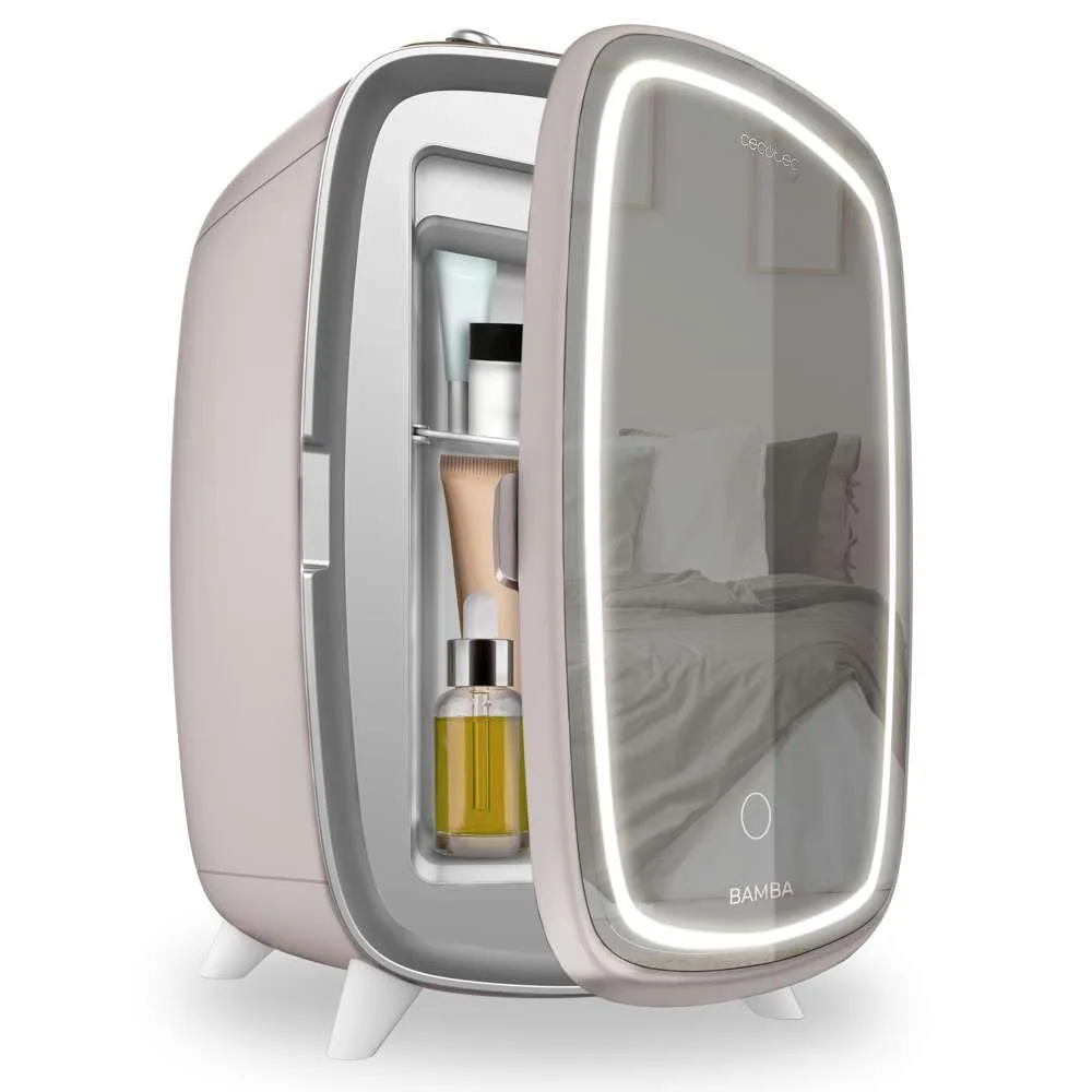 Cecotec CoolingBeauty 6000 Mini Frigorifero per Cosmetici 6L Mirror Rose con Specchio e Luce LED - immagine 1