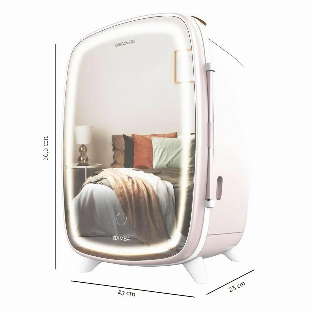 Cecotec CoolingBeauty 6000 Mini Frigorifero per Cosmetici 6L Mirror Rose con Specchio e Luce LED - immagine 3