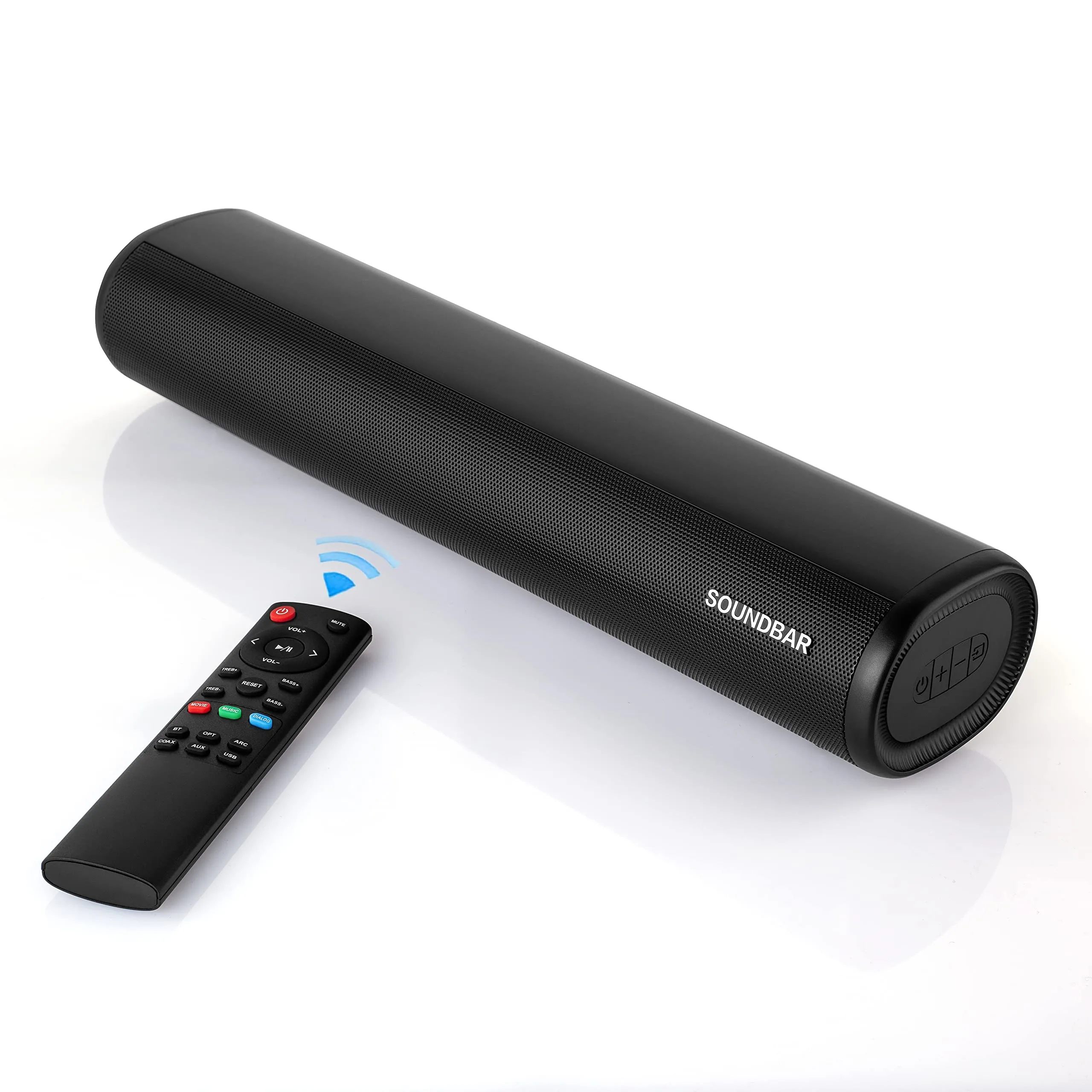 Winnes Bluetooth Wireless Soundbar with Subwoofer, 3 EQ Modes, Bluetooth 5.0, Optical, AUX, USB, HDMI for TV, PC, Projector, Mobile Phones - immagine 1
