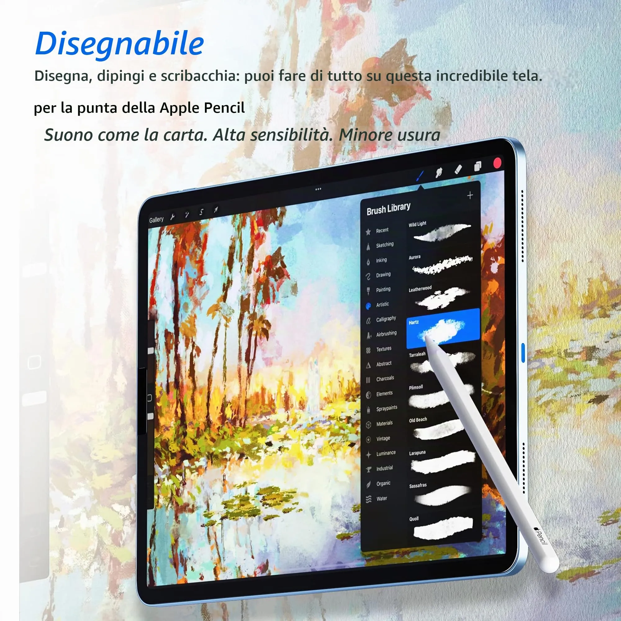 Protescreen Pellicola Protettiva Effetto Carta per iPad 11a Generazione 2025 e 10a Generazione 2022 (10,9 Pollici), Opaca Antiriflesso, 2 Pezzi - immagine 5