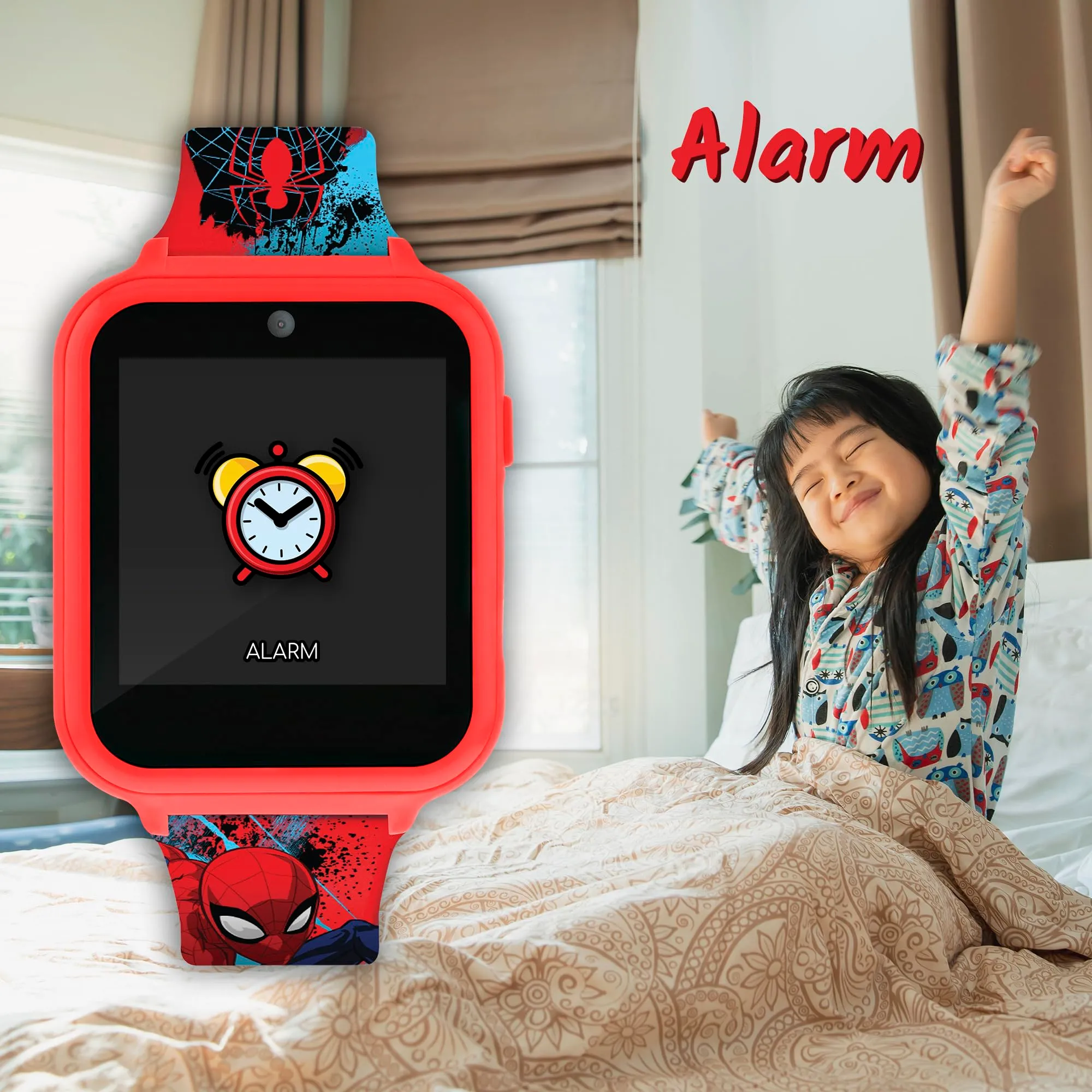 Disney Spiderman Orologio Digitale Unisex per Bambini con Cinturino in Silicone Rosso SPD4588 - immagine 4