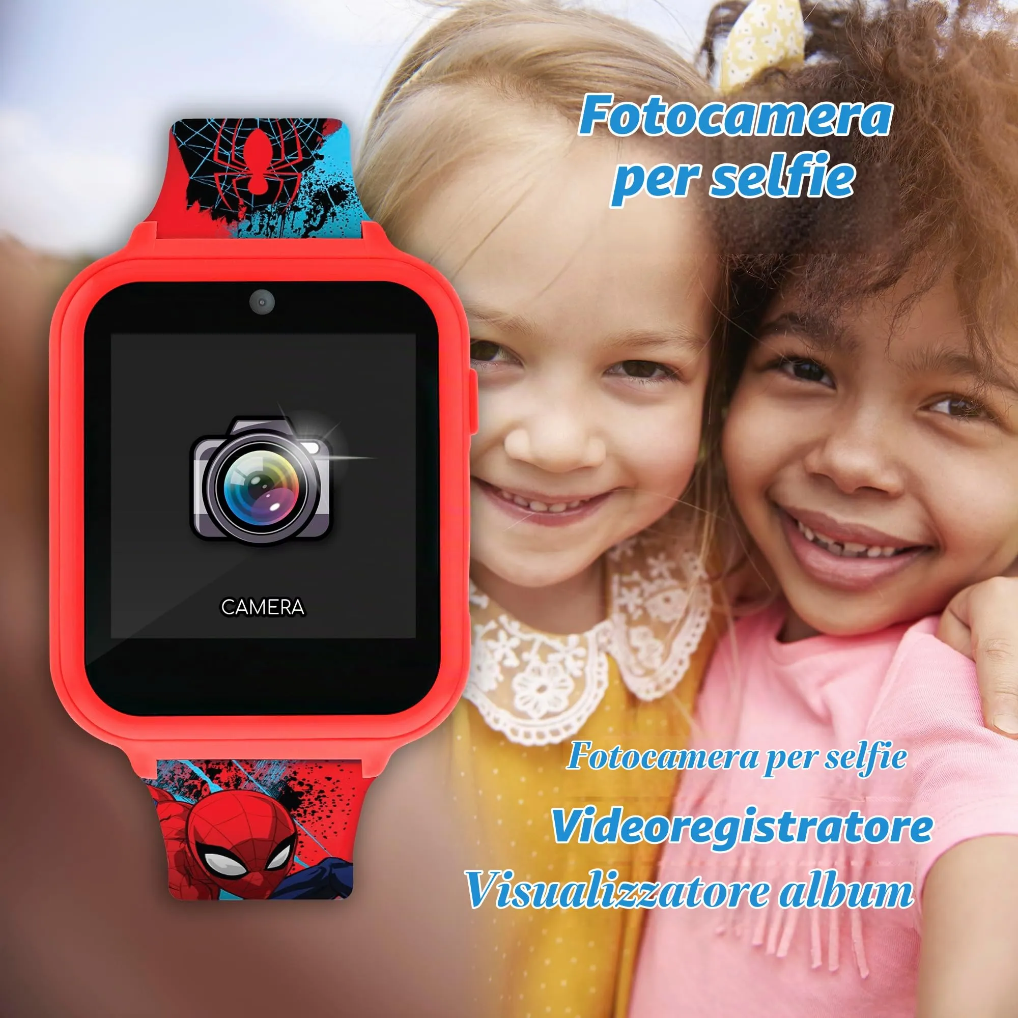 Disney Spiderman Orologio Digitale Unisex per Bambini con Cinturino in Silicone Rosso SPD4588 - immagine 5