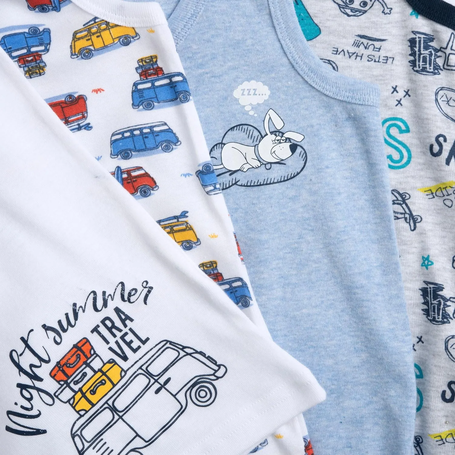 Chicco Set 4 Canottiere in Cotone, Azzurro, 2 anni - immagine 2