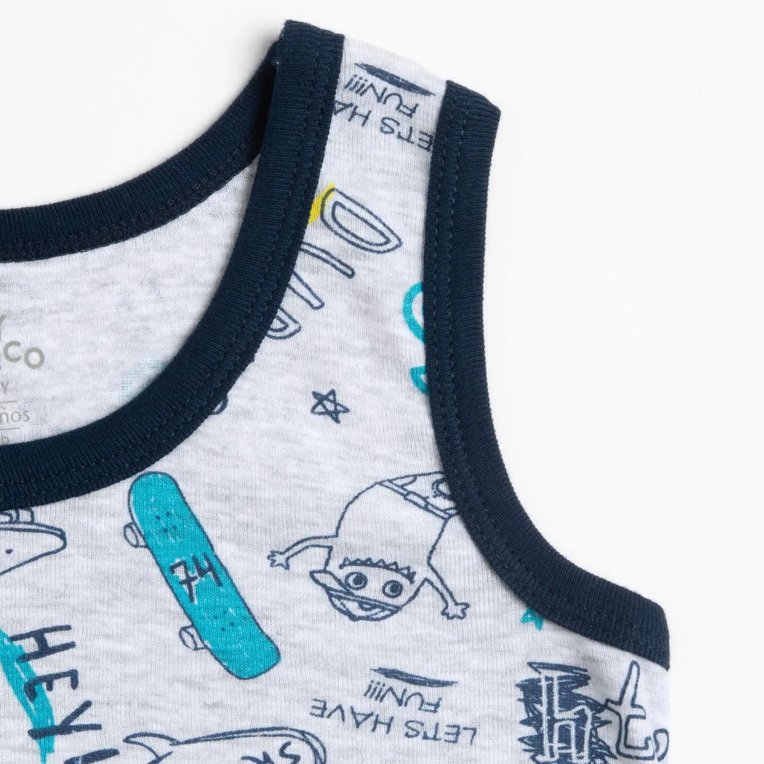 Chicco Set 4 Canottiere in Cotone, 4 Anni, Azzurro - immagine 5