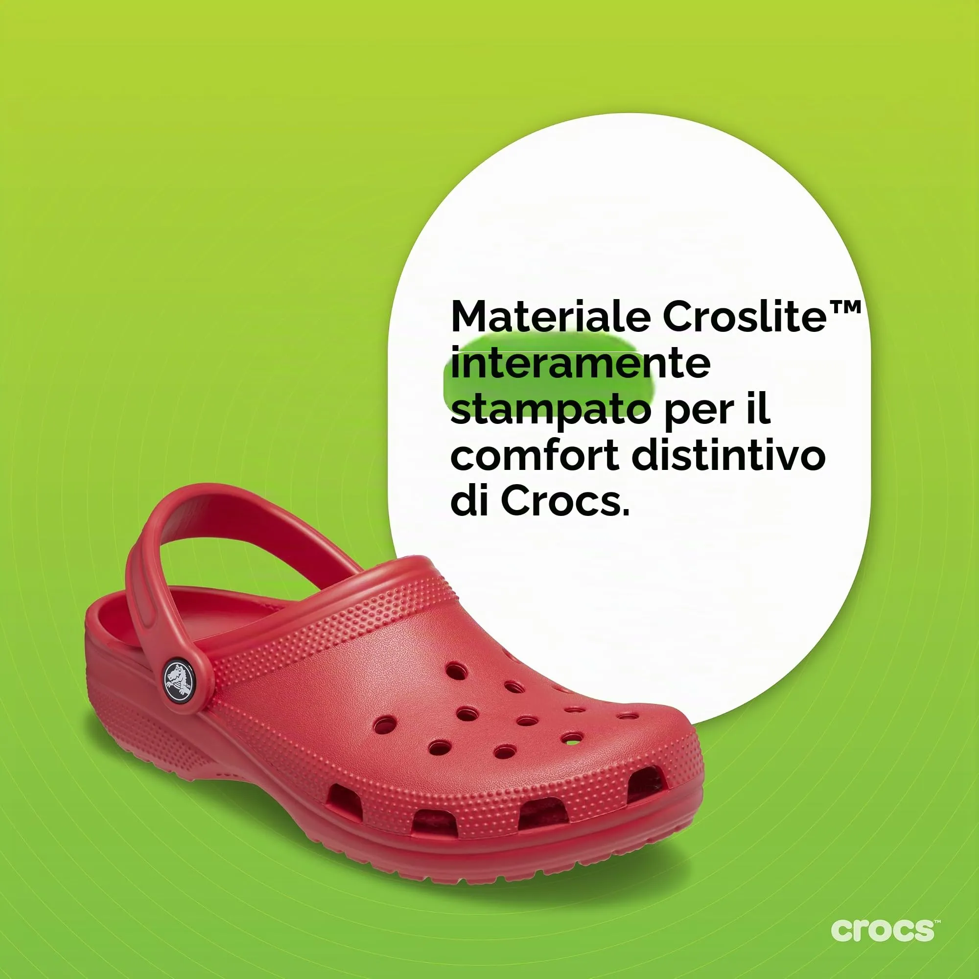Crocs Classic Clog Unisex, Varsity Red, 50-51 EU - immagine 9