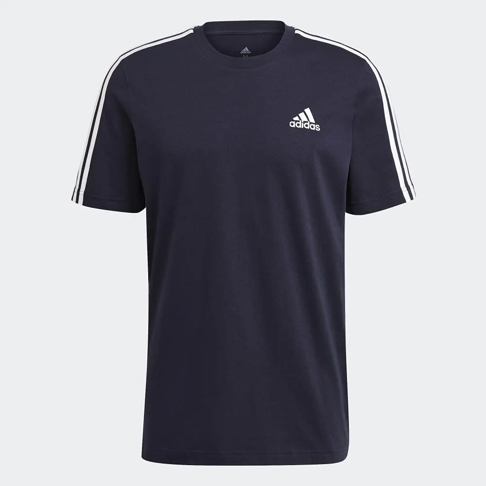 Adidas Essentials 3 Stripes Men's T-Shirt - Legend Ink, S - immagine 5