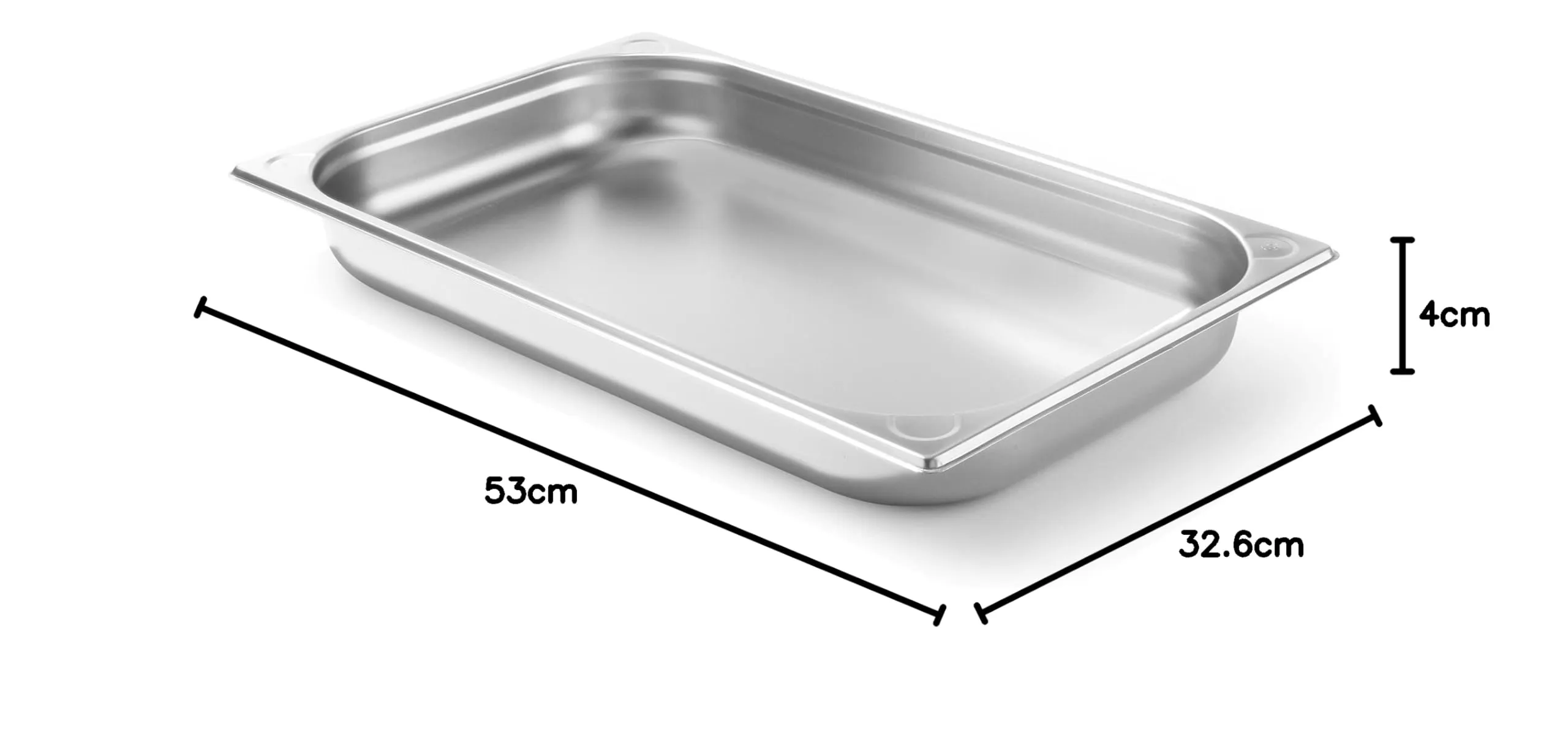 HENDI Contenitore Gastronorm GN 1/1 Kitchen Line, Acciaio Inox, 5L, 530x325x40mm - immagine 4