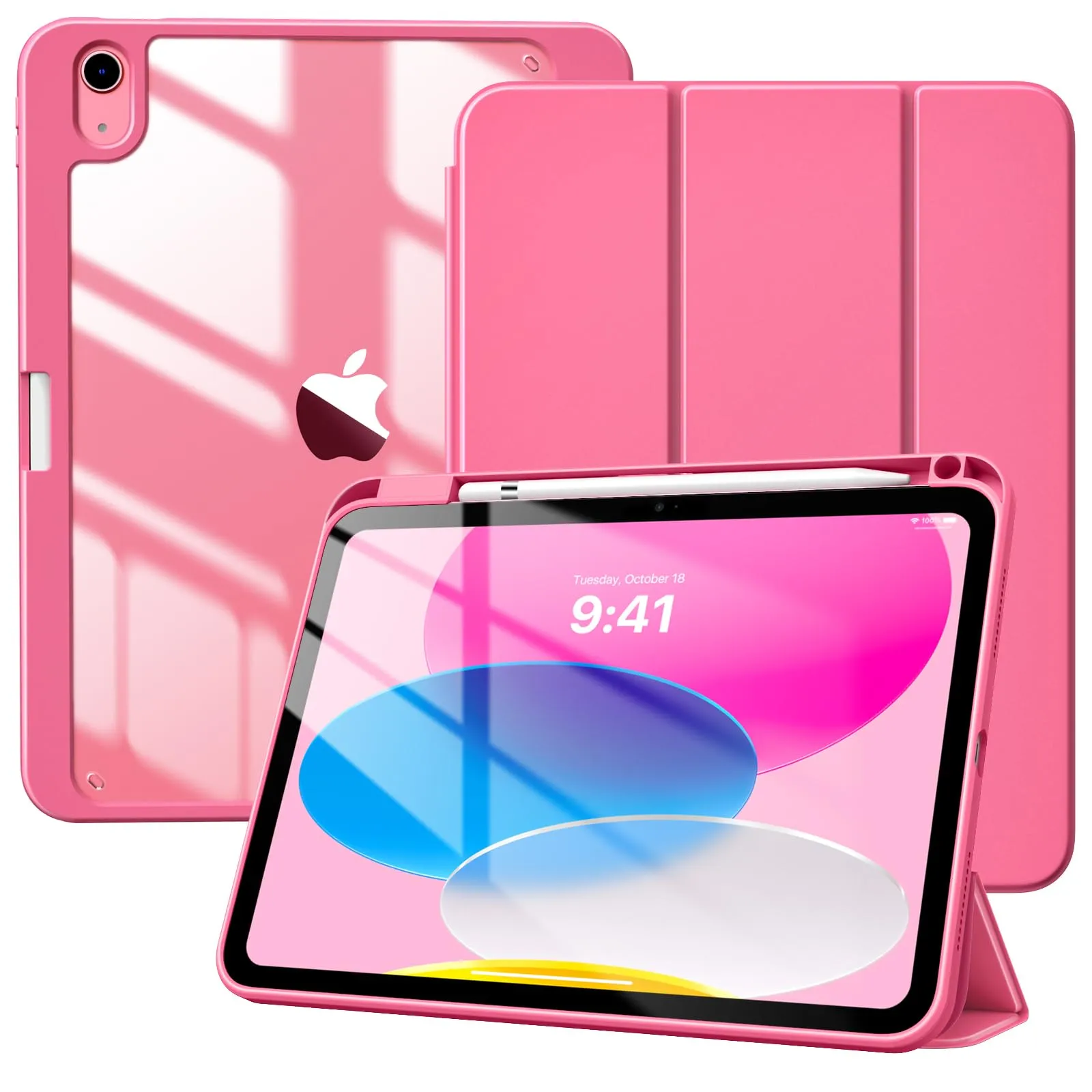 TiMOVO Cover per iPad 11 Gen 11" & 10 Gen 10,9", Anguria Rossa - immagine 1