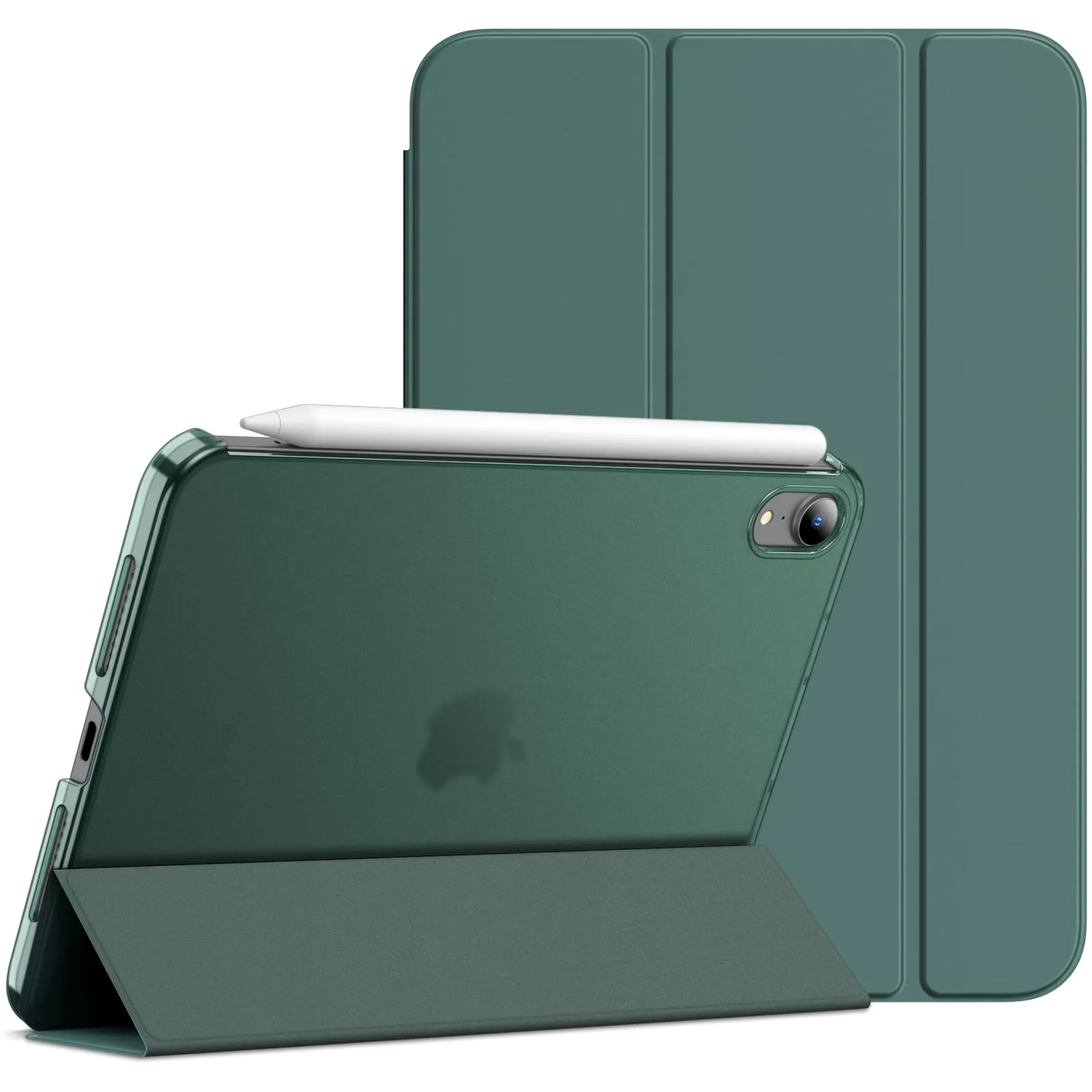 JETech Custodia per iPad mini A17 Pro / 6ª Gen, Verde Nebbioso - immagine 1