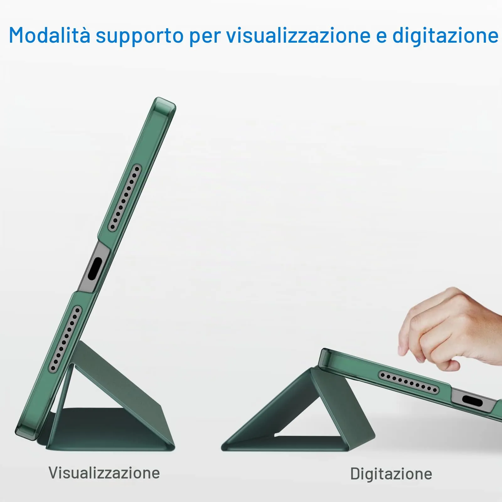 JETech Custodia per iPad mini A17 Pro / 6ª Gen, Verde Nebbioso - immagine 5