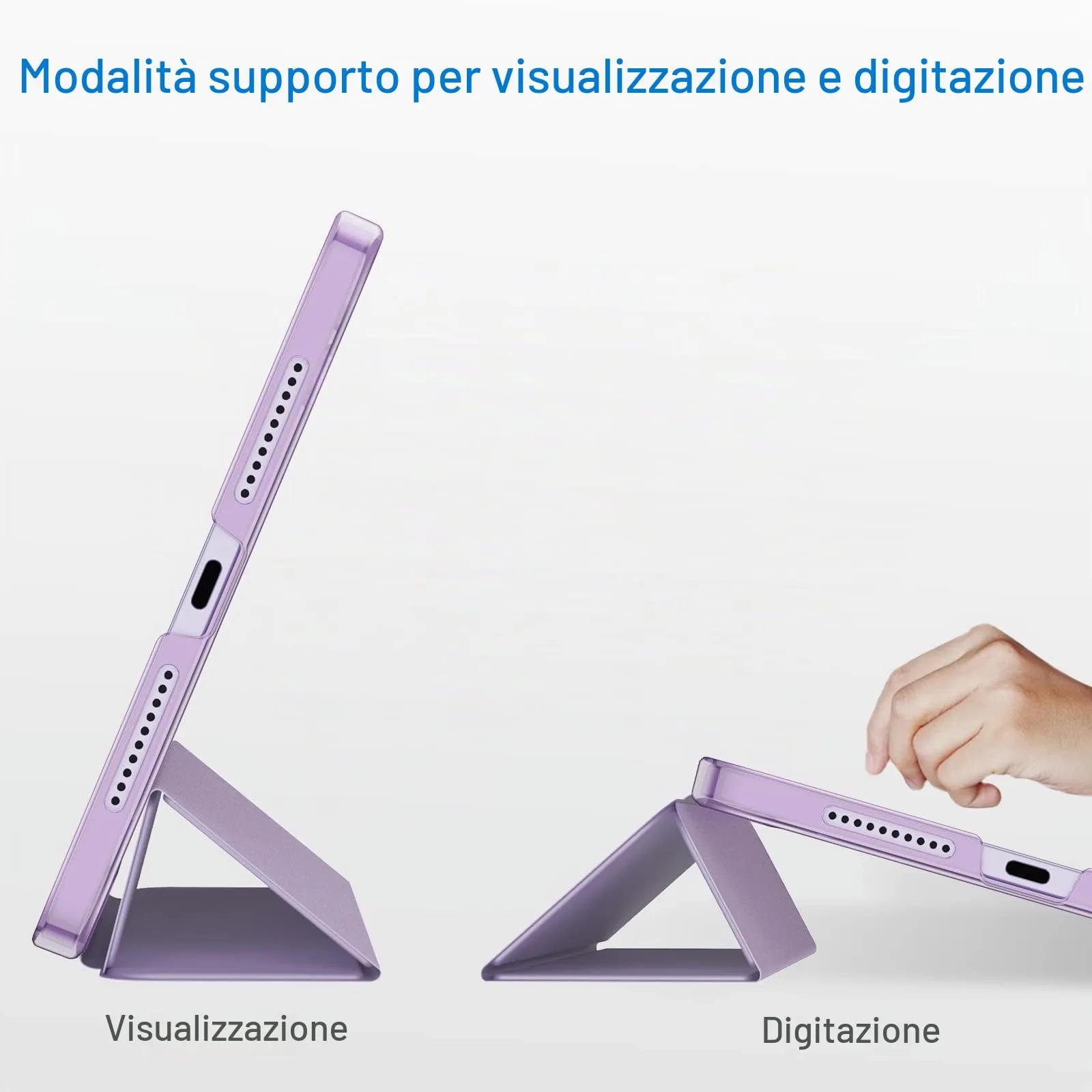 JETech Custodia per iPad mini A17 Pro/6ª Gen, Viola Chiaro - immagine 5
