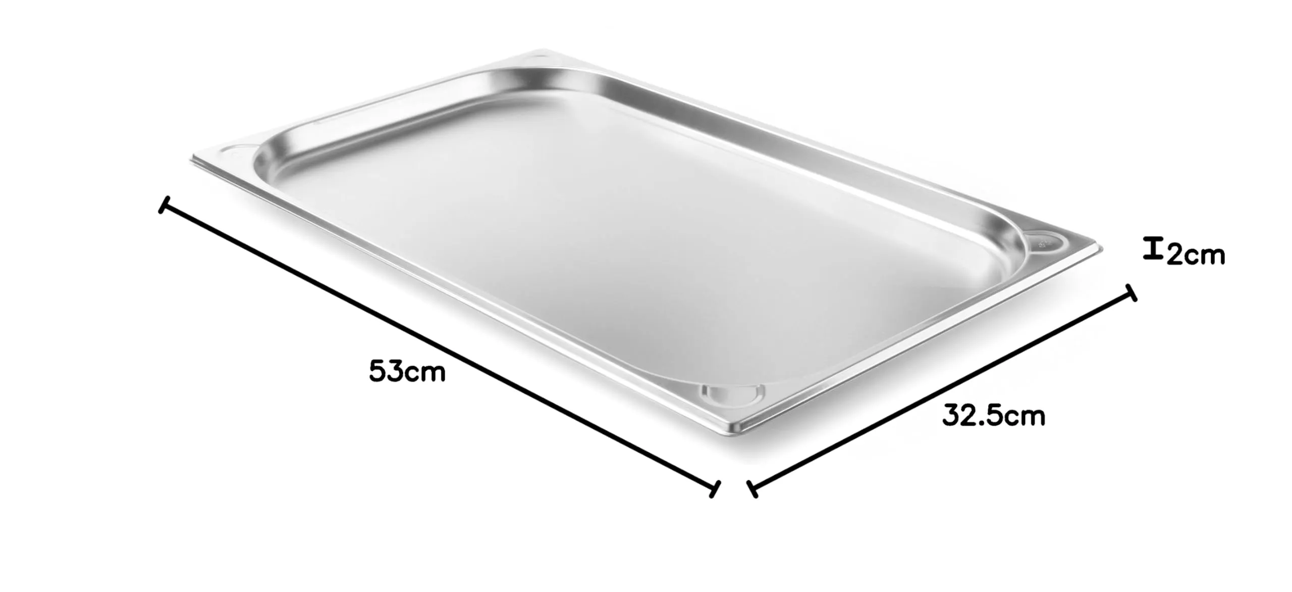 HENDI Contenitore Gastronorm GN 1/1 Kitchen Line, 2.5L, 530x325x20mm, acciaio inox - immagine 3