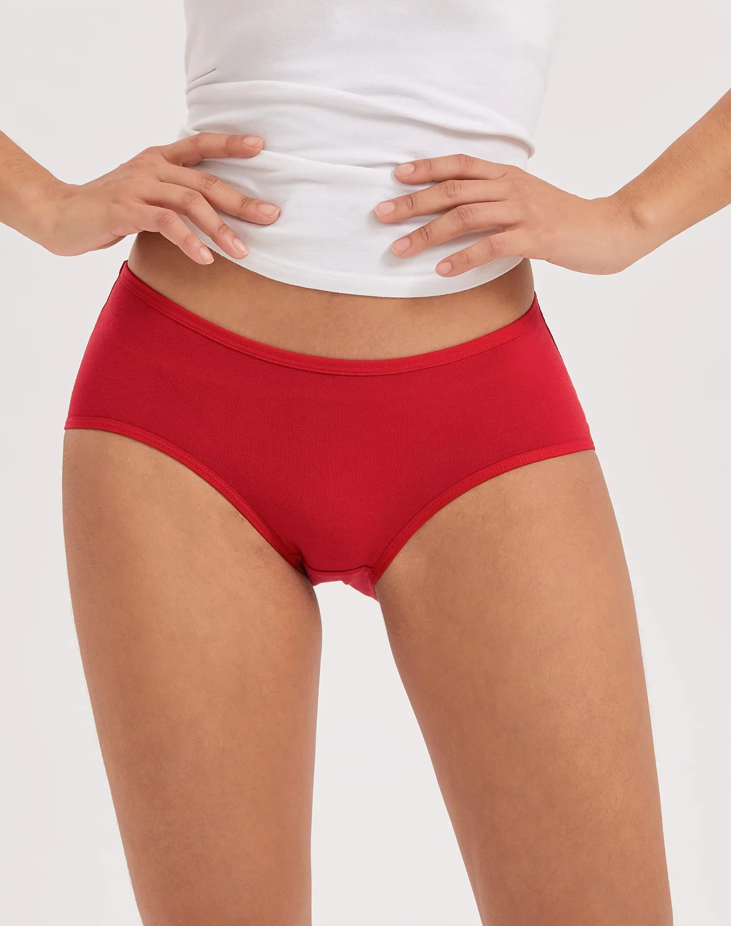 INNERSY Mutande Donna in Cotone Elasticizzato, Slip Vita Media, Pacco da 6 (M, Classico Multicolore) - immagine 2