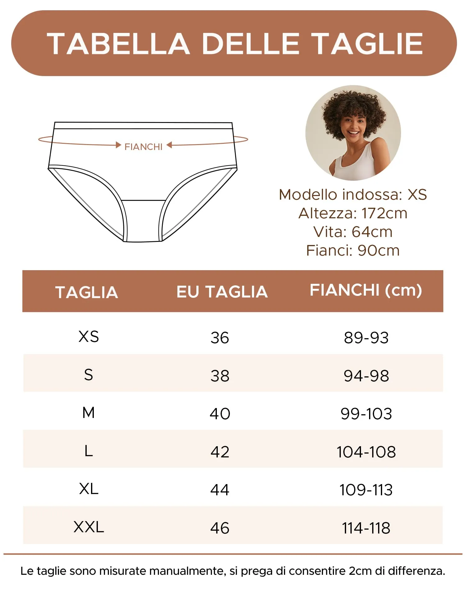 INNERSY Mutande Donna in Cotone Elasticizzato, Vita Media, Pacco da 6, S, Classico Multicolore - immagine 6