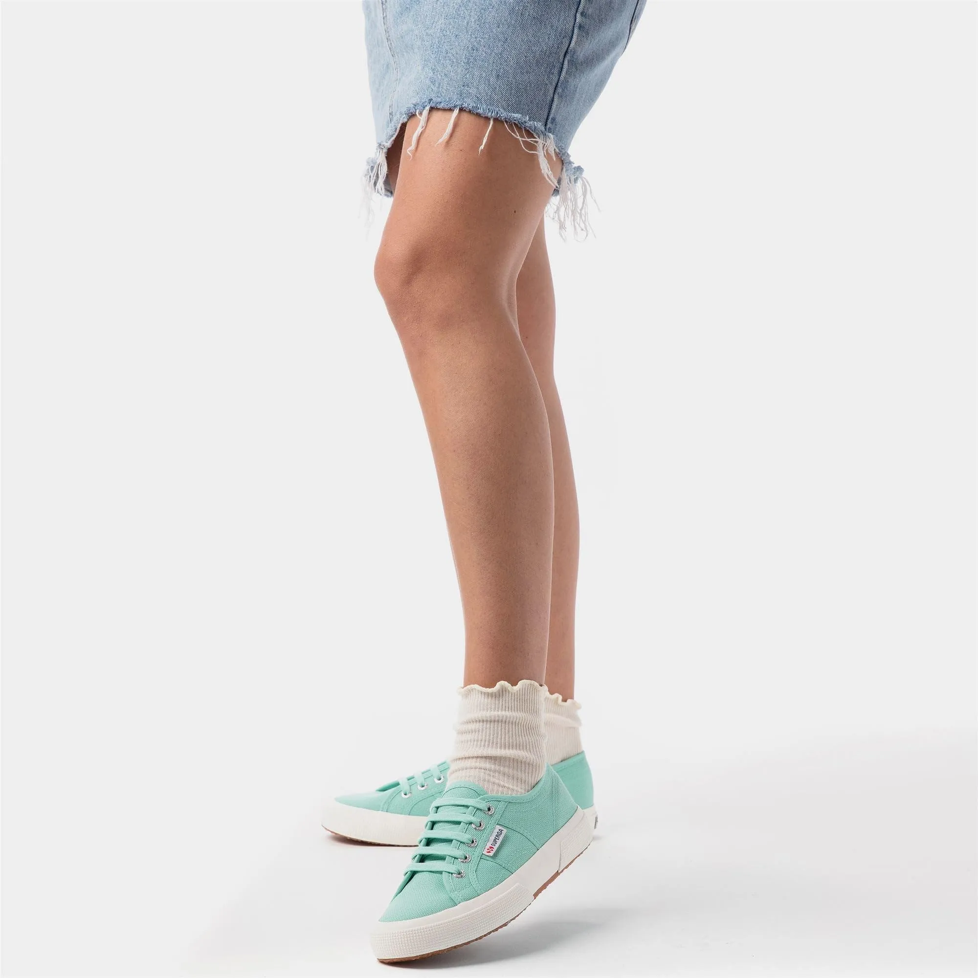 Superga 2750-COTU Classic Sneakers, Green Water Favorio, Cotton, Size 39 - immagine 2