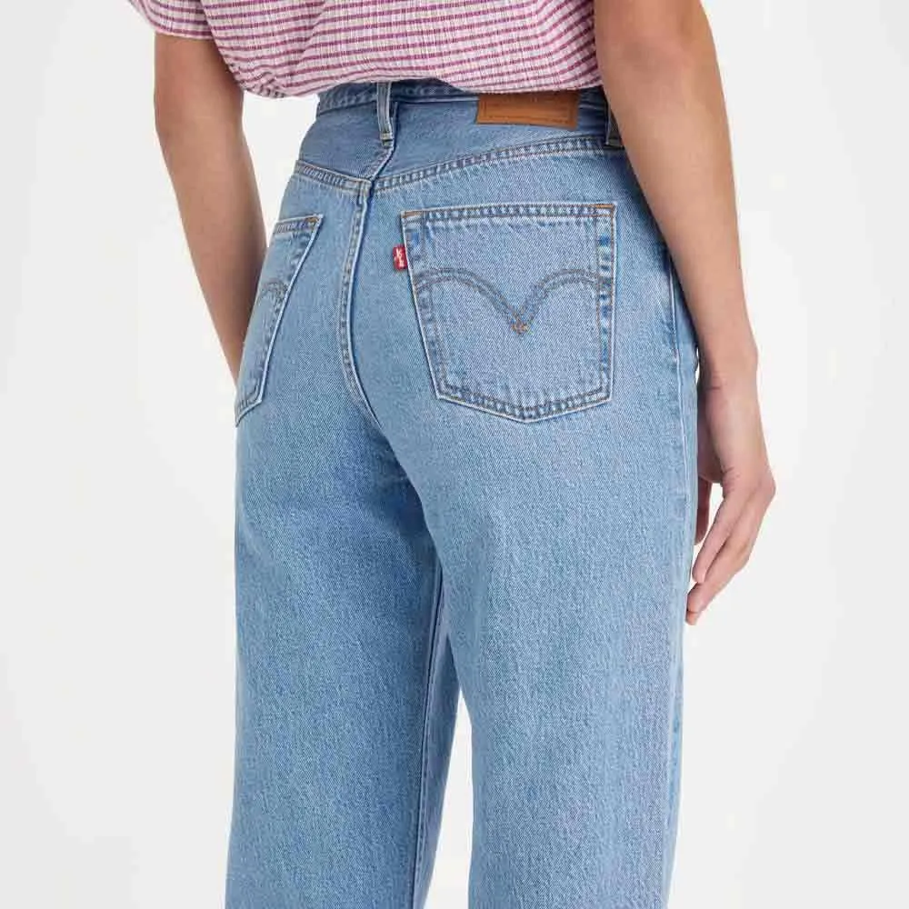 Levi's Ribcage Straight Ankle Jeans, In The Middle W Damage, 28W / 29L - immagine 3