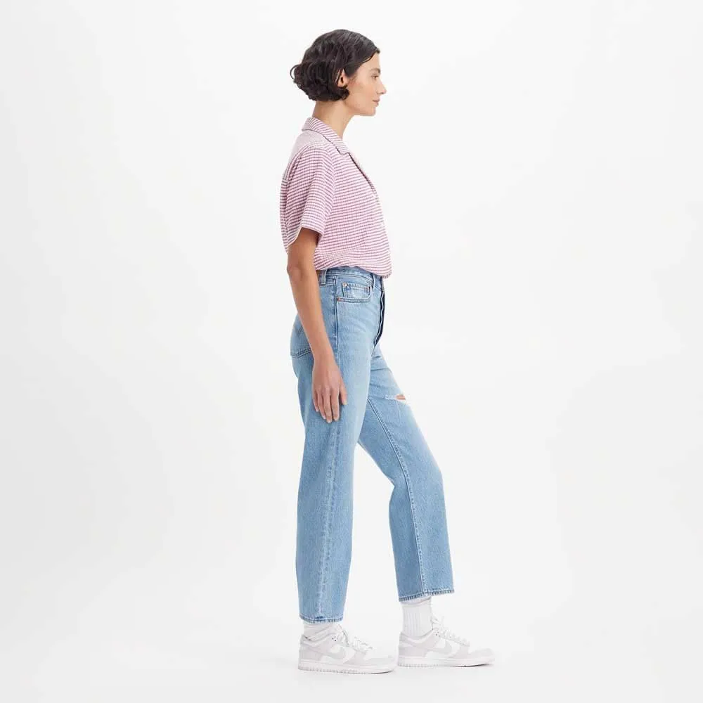 Levi's Ribcage Straight Ankle Jeans, In The Middle W Damage, 28W / 29L - immagine 4