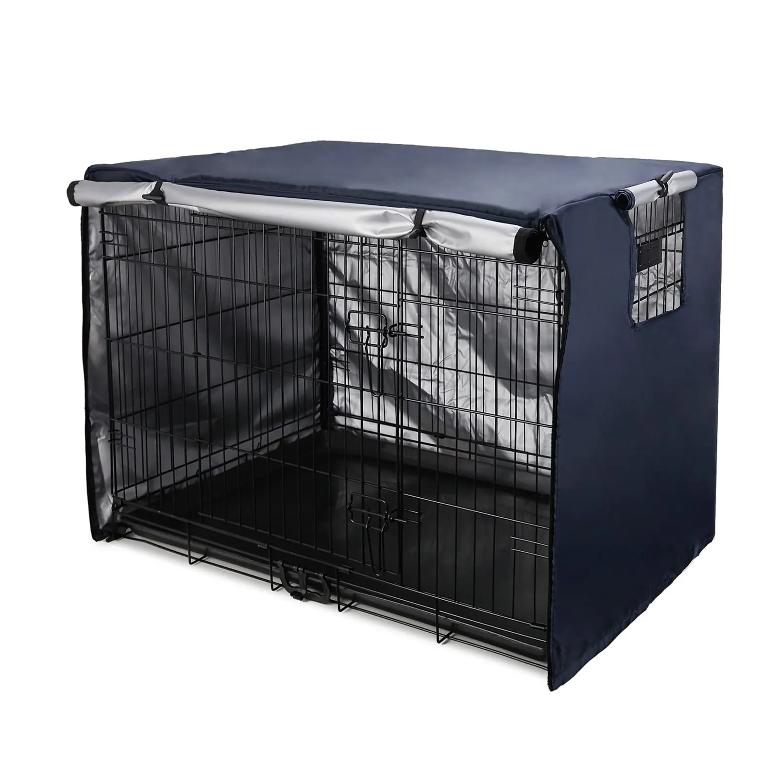 Sensong Copertura per Gabbia per Cani in Poliestere Impermeabile, Marina Militare, 109x74x76cm - immagine 1