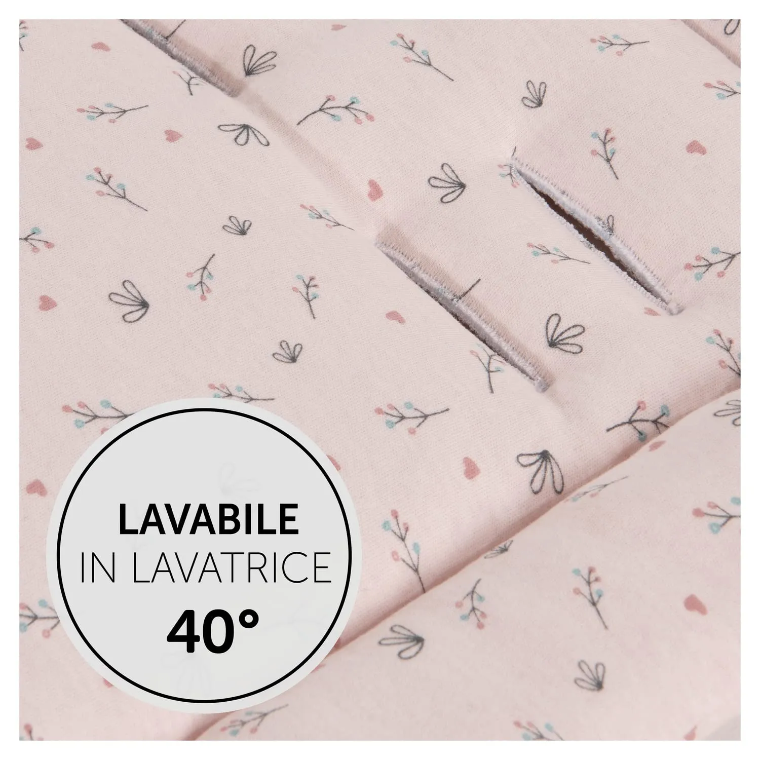 hauck Copri Passeggino Cotone Traspirante, 70 x 37 x 3 cm, Flowers Rose - immagine 7