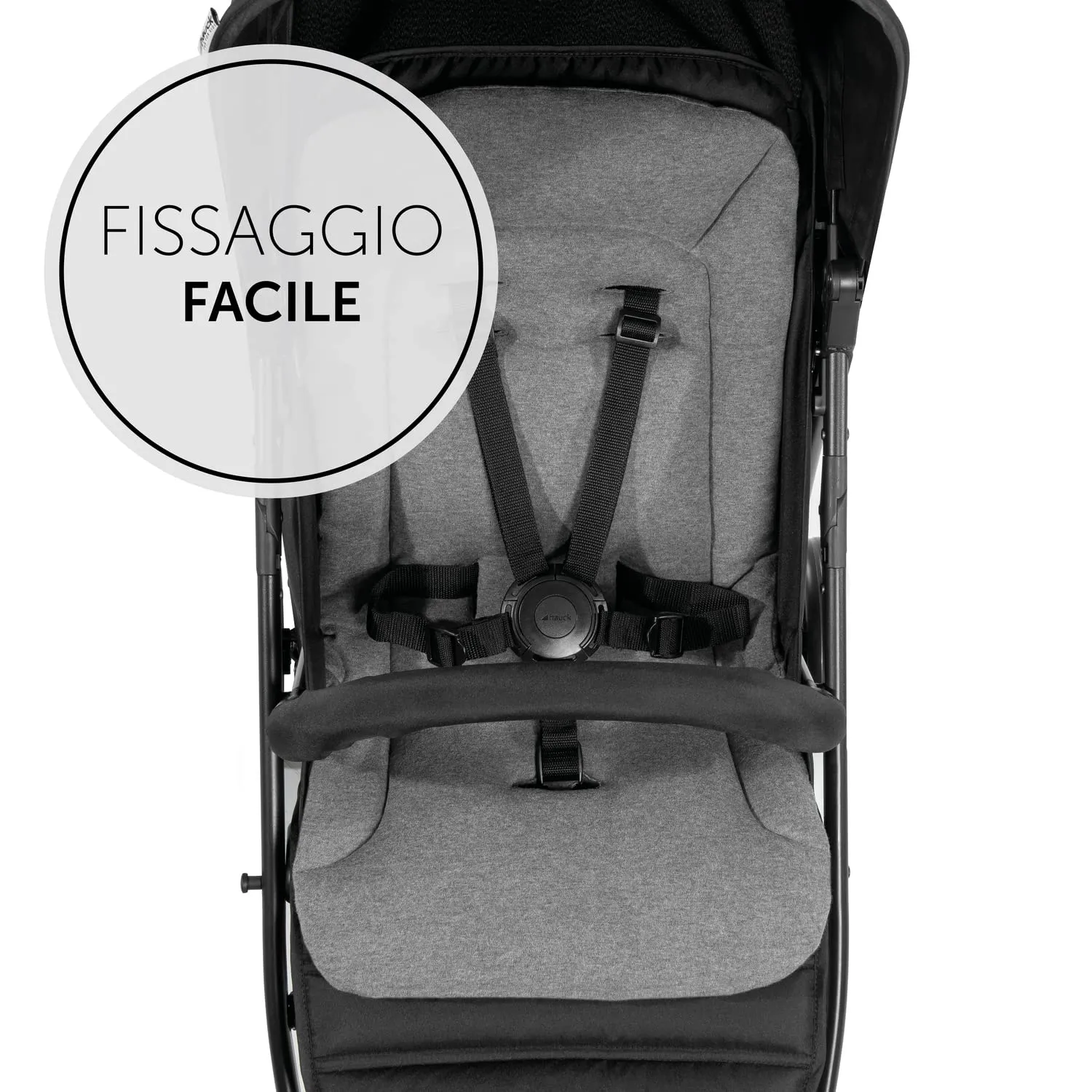hauck Copriseduta Universale per Passeggino e Rimorchio Bici, Grigio Scuro, 70x37x3 cm - immagine 3
