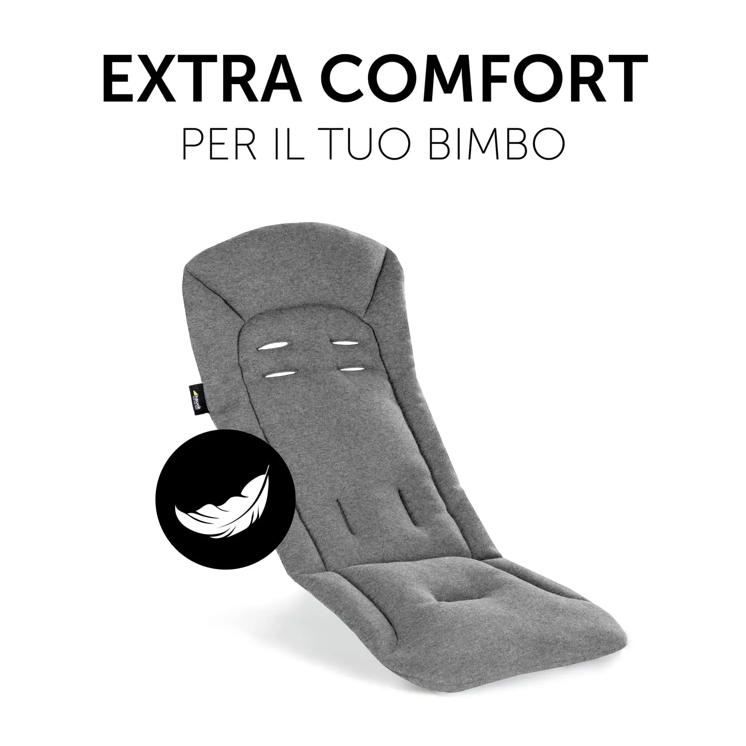 hauck Copriseduta Universale per Passeggino e Rimorchio Bici, Grigio Scuro, 70x37x3 cm - immagine 5