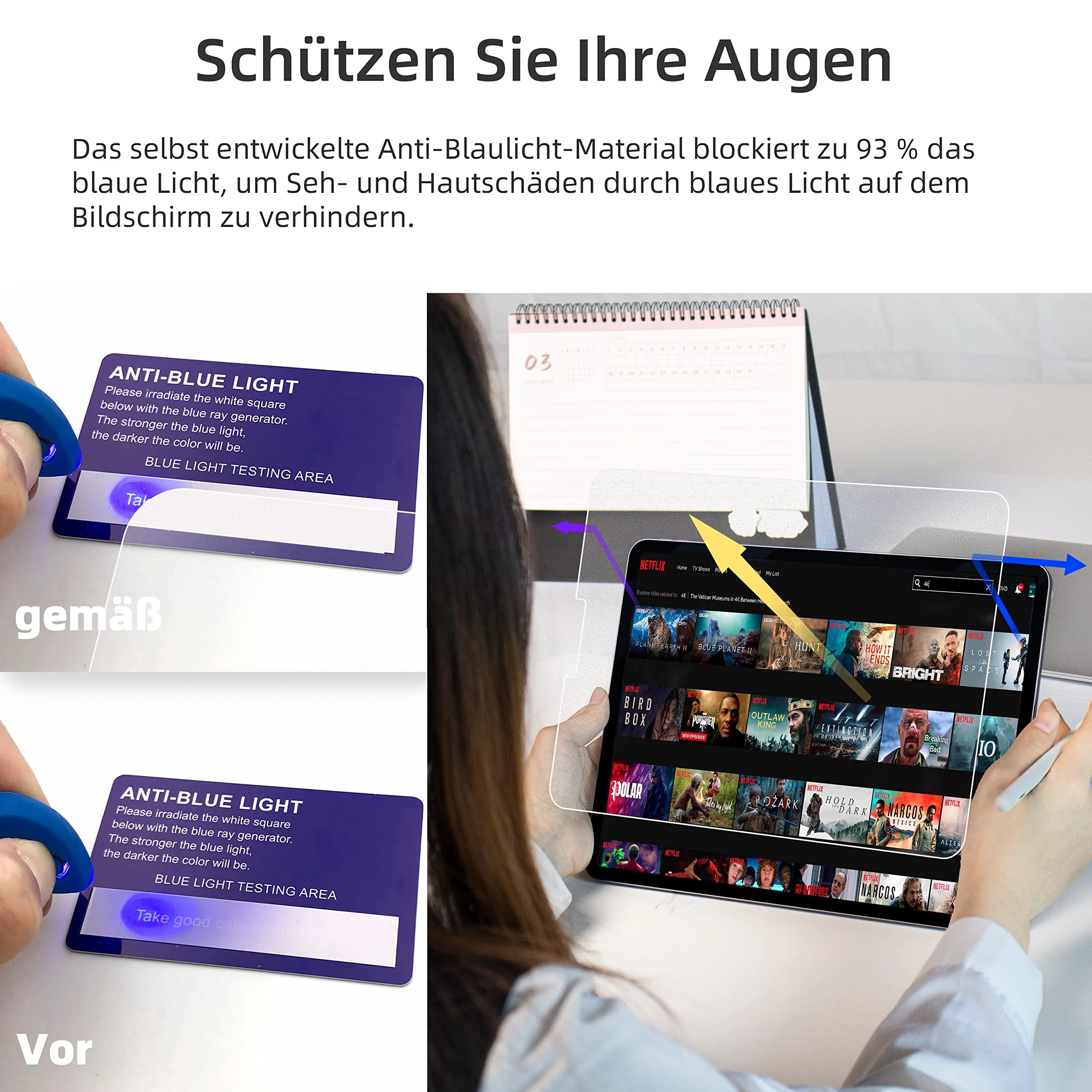 Protescreen Pellicole Proteggi Schermo in Carta per iPad Pro 11 pollici (2018-2022) e iPad Air 4a e 5a Generazione 10,9 pollici, Confezione da 3 - immagine 3