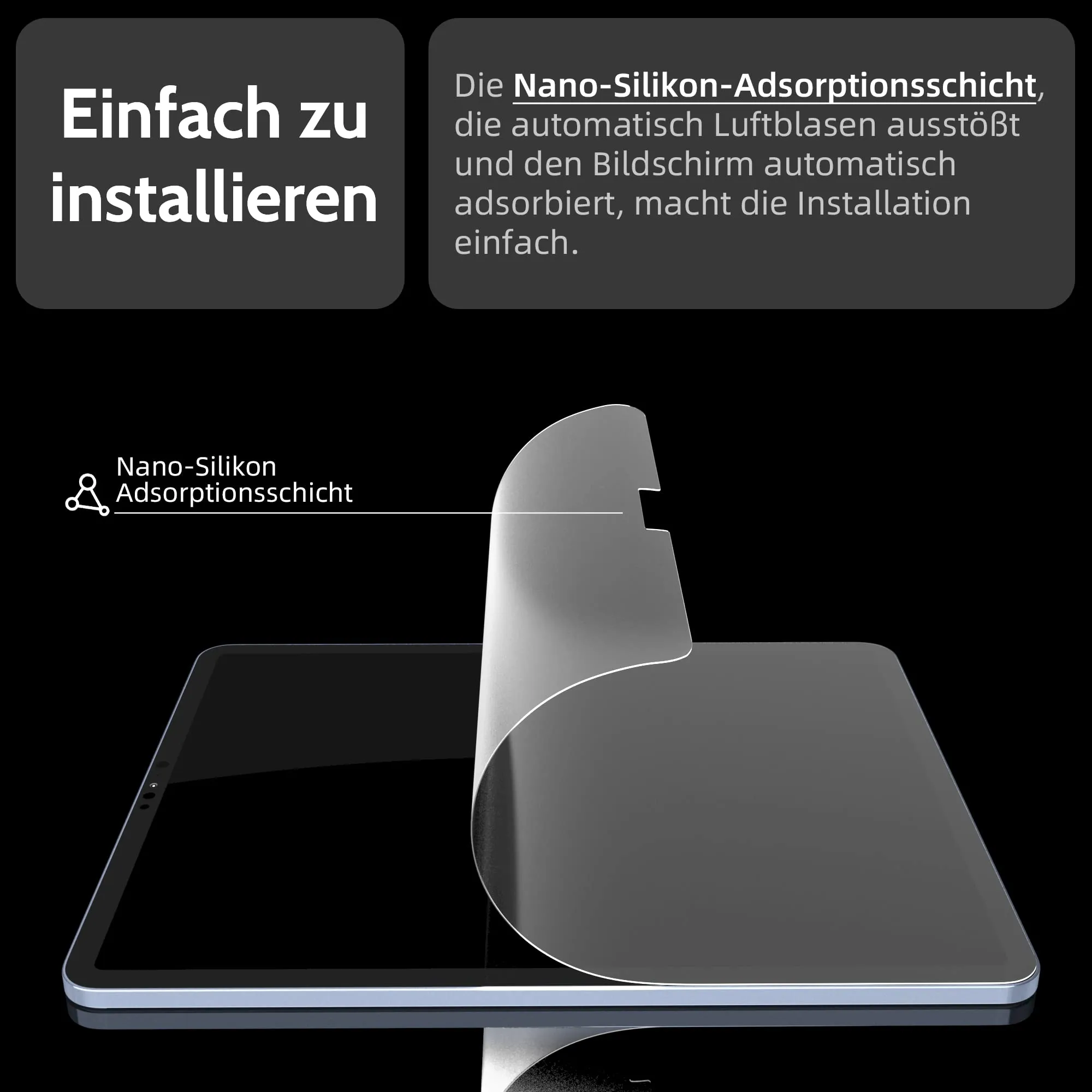 Protescreen Pellicole Proteggi Schermo in Carta per iPad Pro 11 pollici (2018-2022) e iPad Air 4a e 5a Generazione 10,9 pollici, Confezione da 3 - immagine 6
