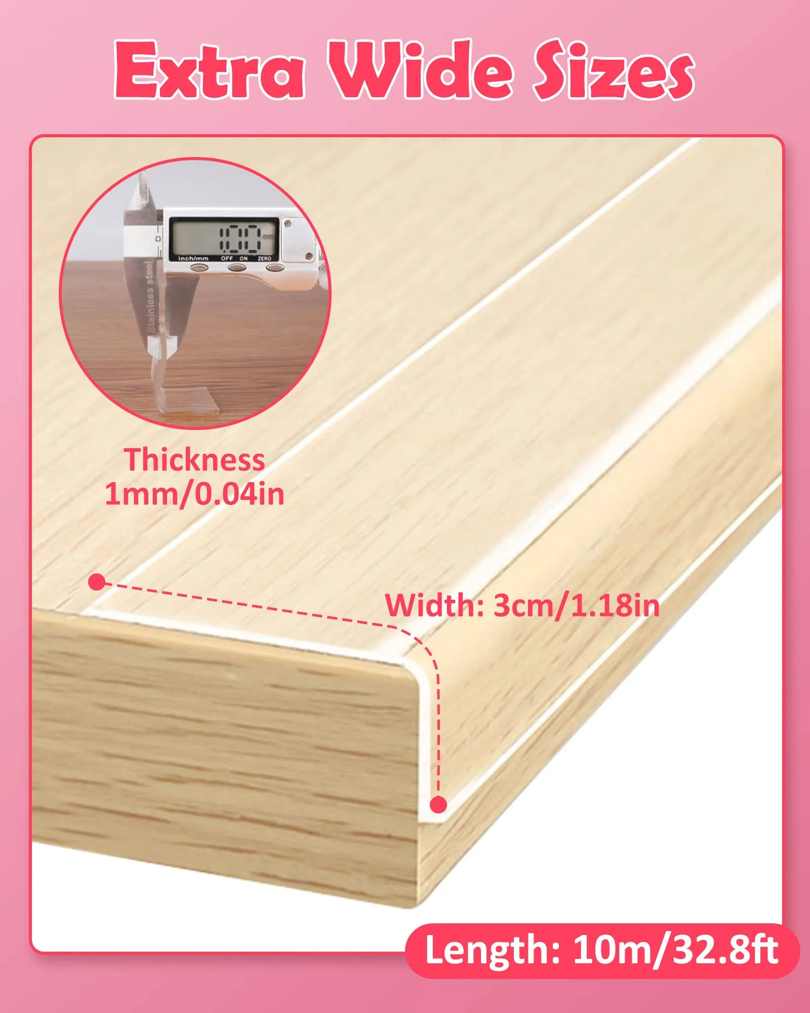 Loiion Protezione Bordi Bambino Adesivo Trasparente, 10m x 3cm - immagine 5