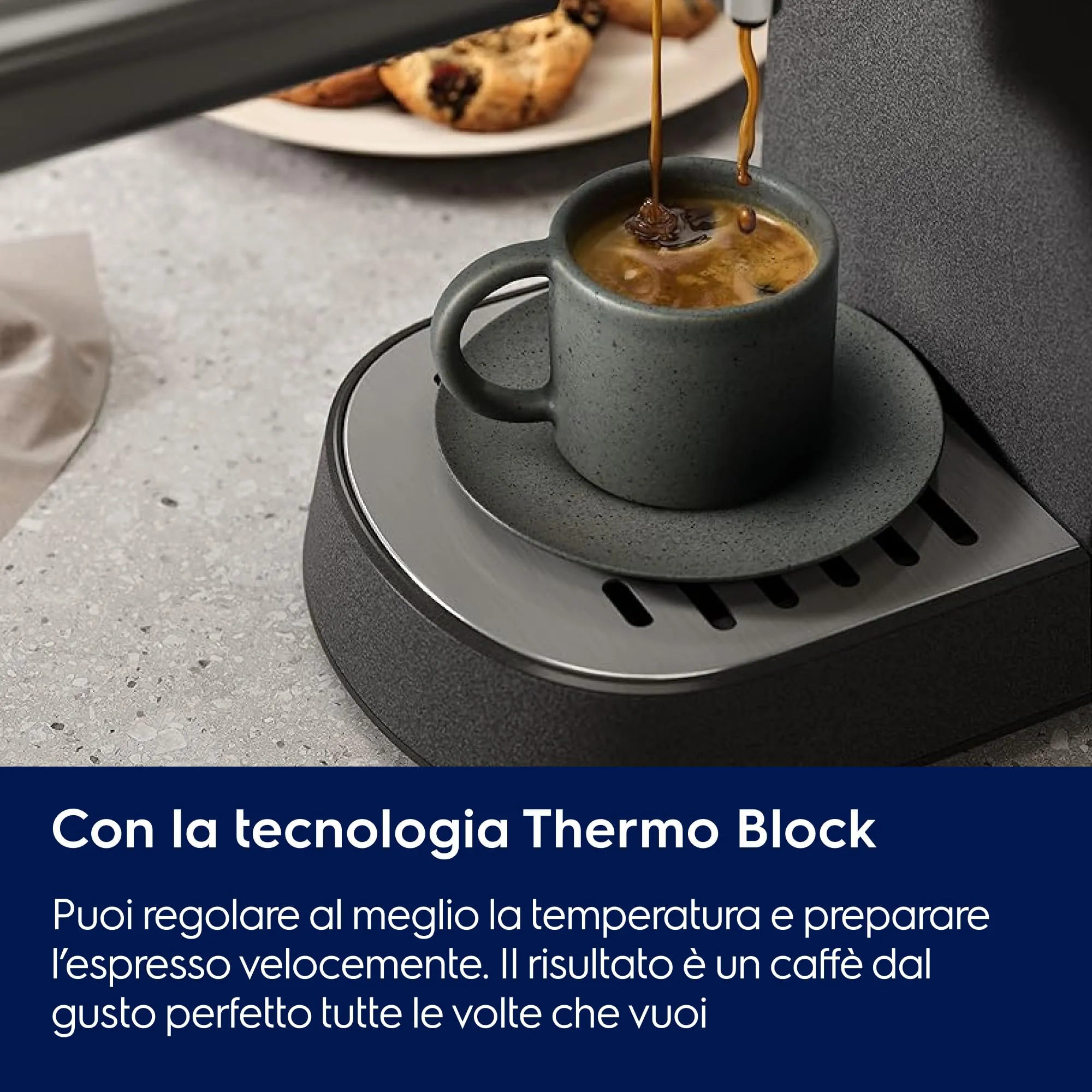 Electrolux Explore 6 Macchina Caffè Espresso, Cialde E.S.E. e Polvere, Nero - immagine 2