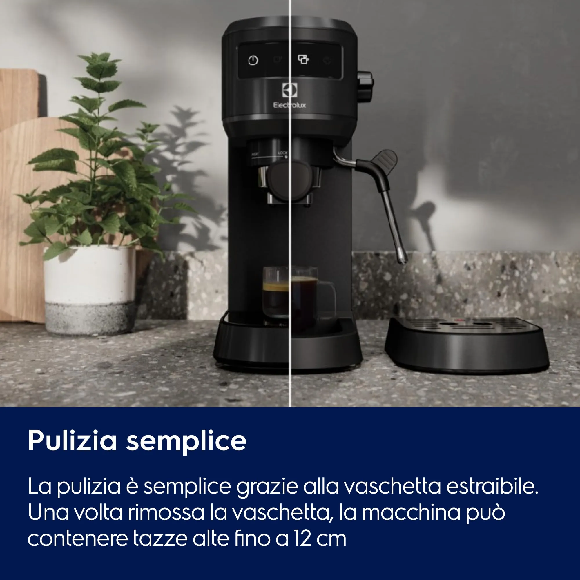 Electrolux Explore 6 Macchina Caffè Espresso, Cialde E.S.E. e Polvere, Nero - immagine 5