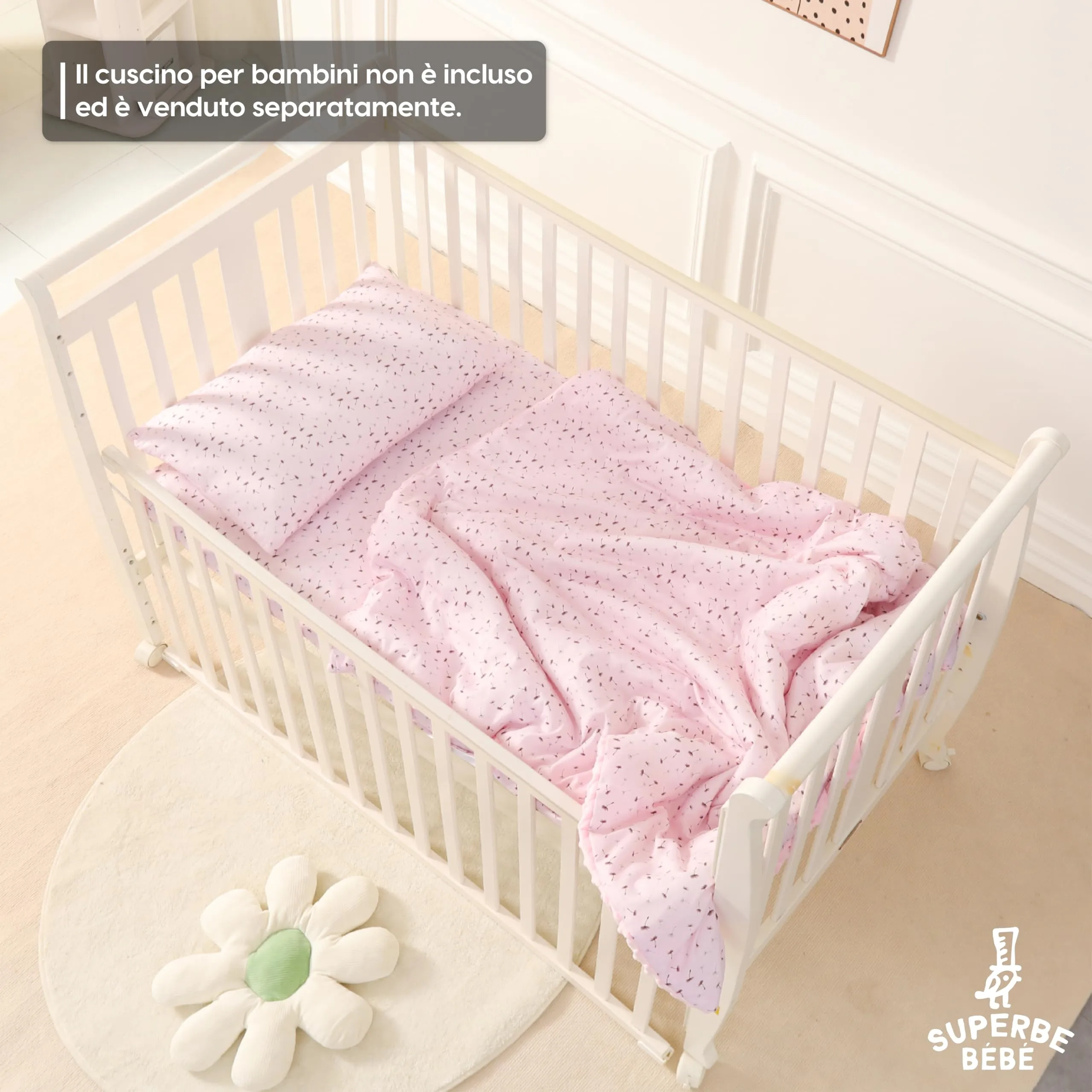 SUPERBE BEBE Copertina Neonato Invernale Scozzese in Cotone Oeko Tex, 100x135cm, Colore Dandelion - immagine 5