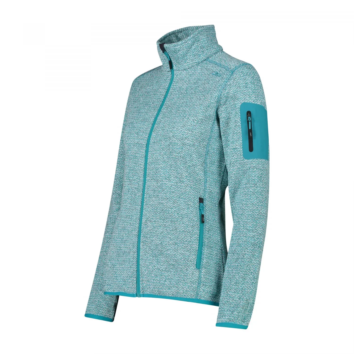 CMP Giacca Knit-tech da Donna, Lagoon White, 40 - immagine 6