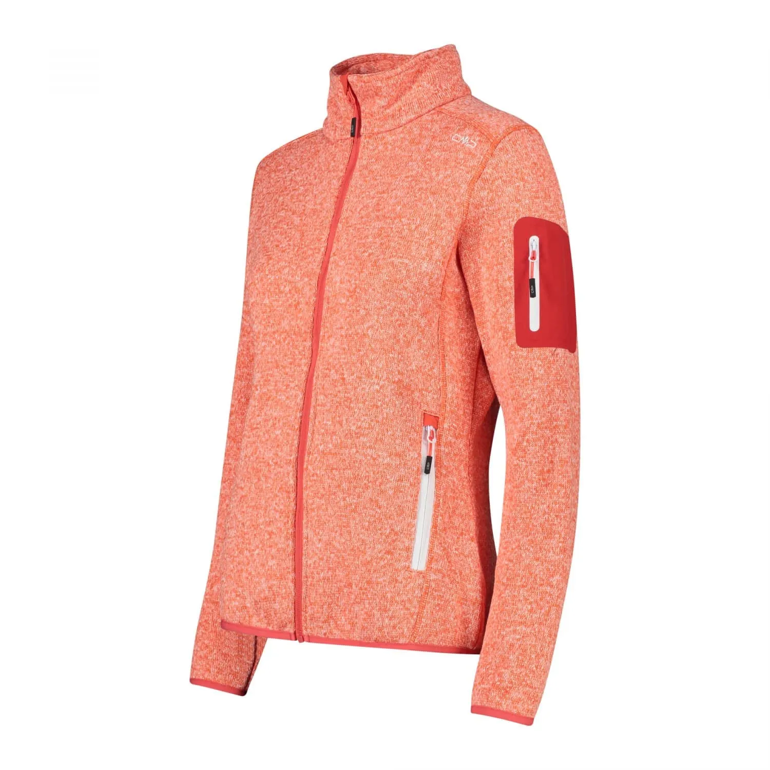 CMP Giacca Knit-tech da Donna, Campari White, 42 - immagine 3
