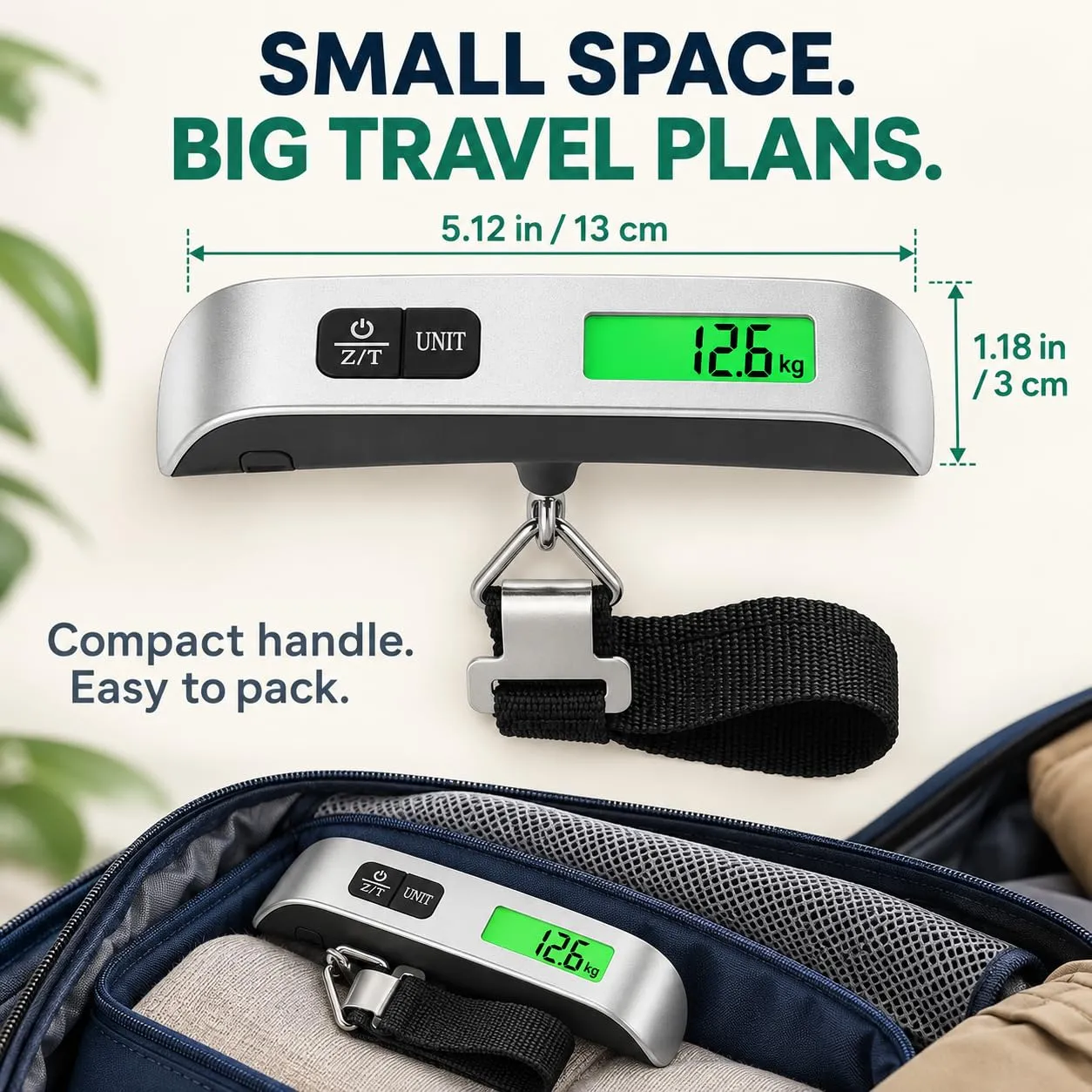 Kawaology Bilancia Bagagli Digitale Portatile, 50 kg/110 lb - immagine 7
