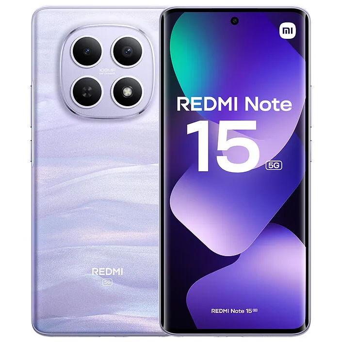 Xiaomi Redmi Note 15 5G 8GB RAM 256GB Dual SIM Purple Global Version - immagine 1