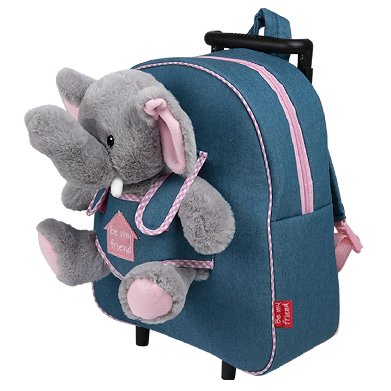 Perletti Trolley in Denim with Plush - immagine 1