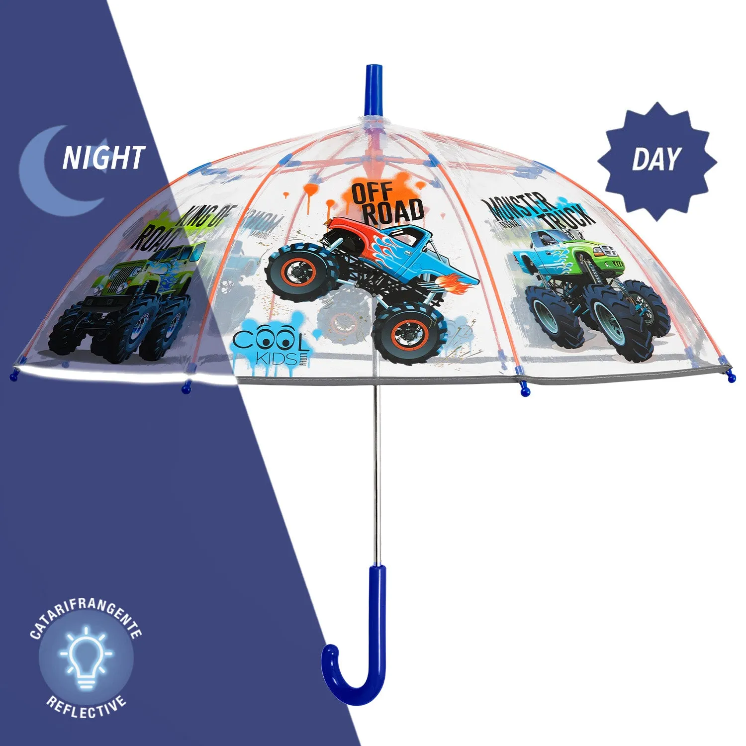 Perletti Ombrello Trasparente Trucks - immagine 1