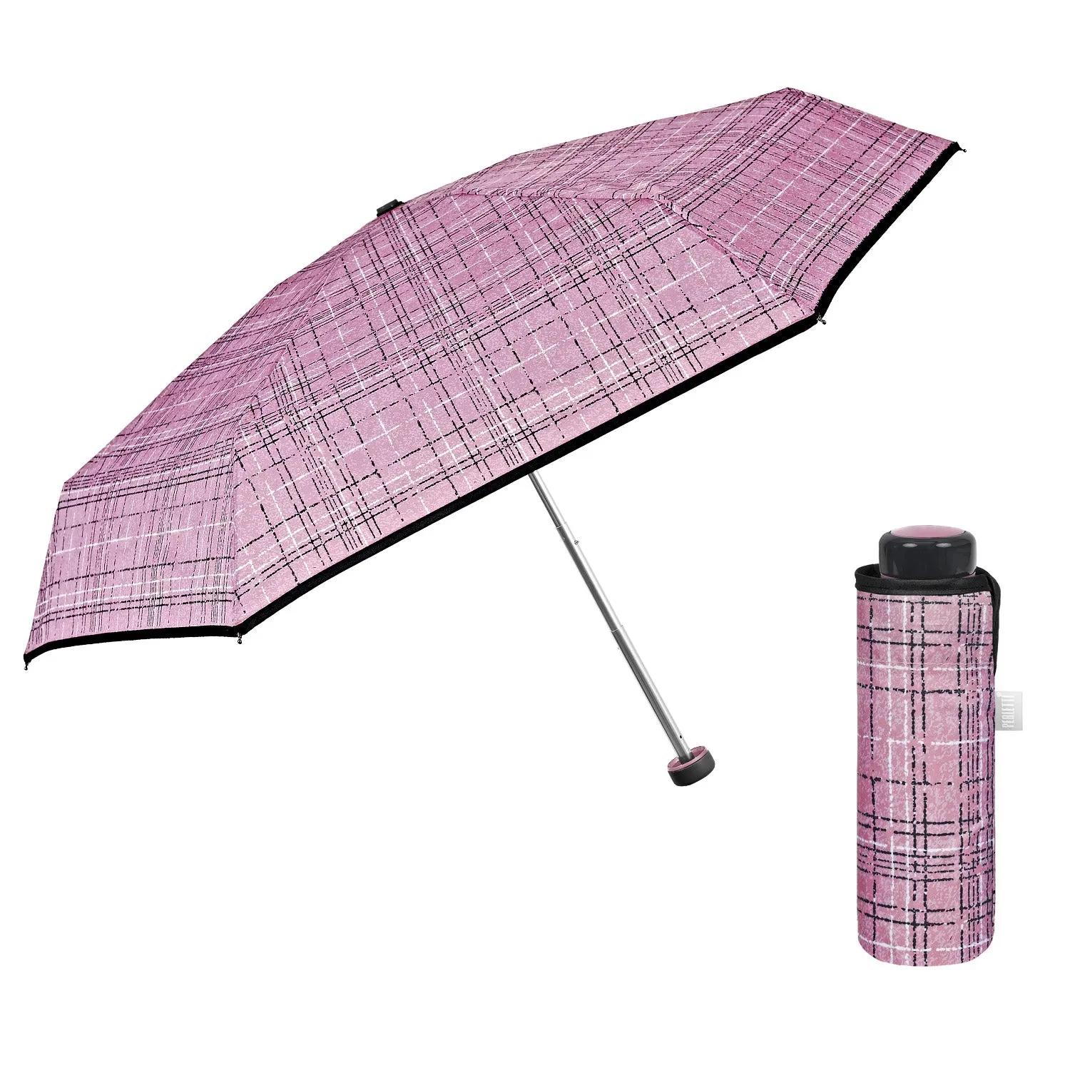 Perletti Ombrello Super Mini Scozzese Tweed - immagine 1